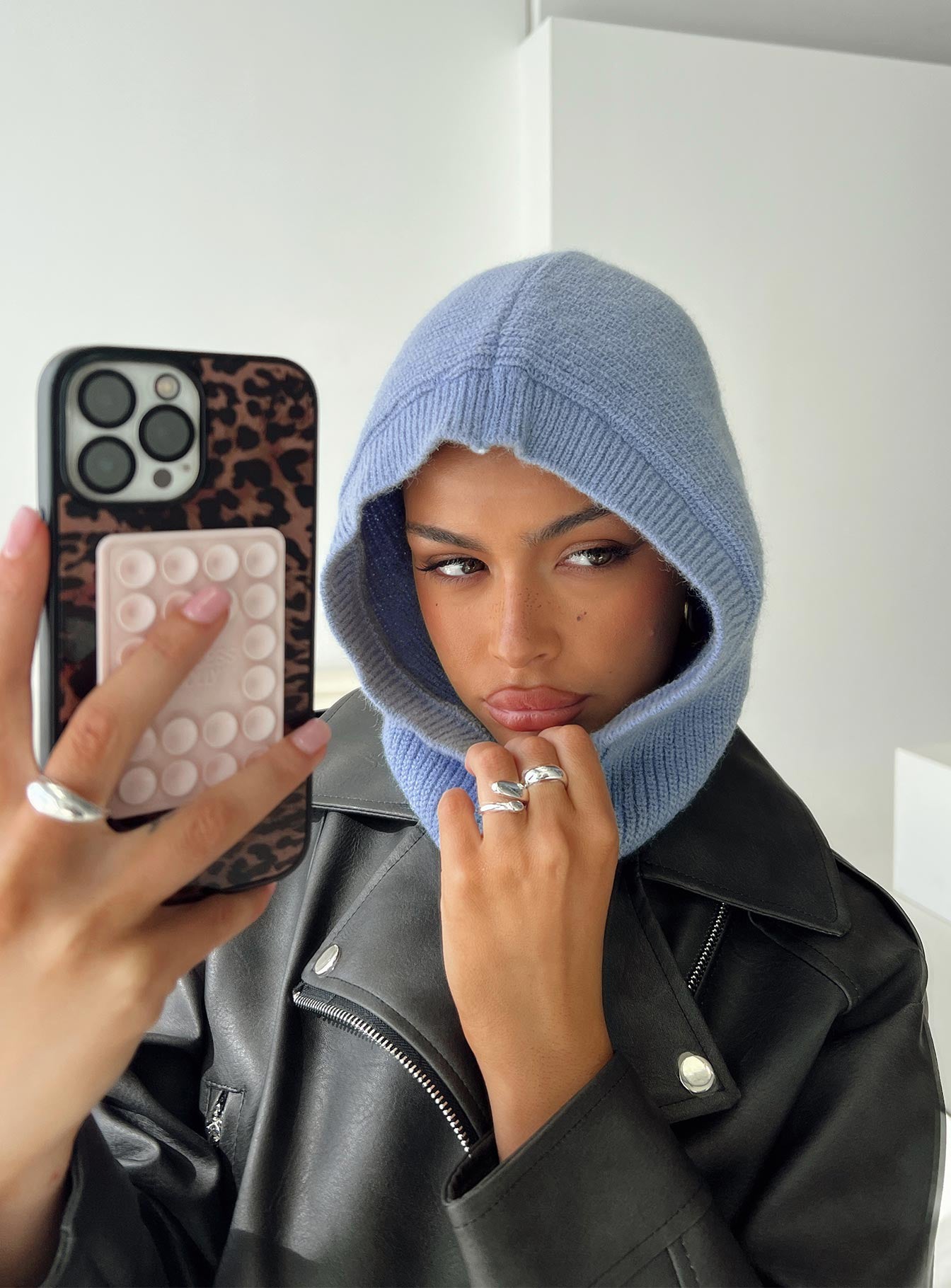 Frostwind Knit Hood Blue、mySite、solidvoid