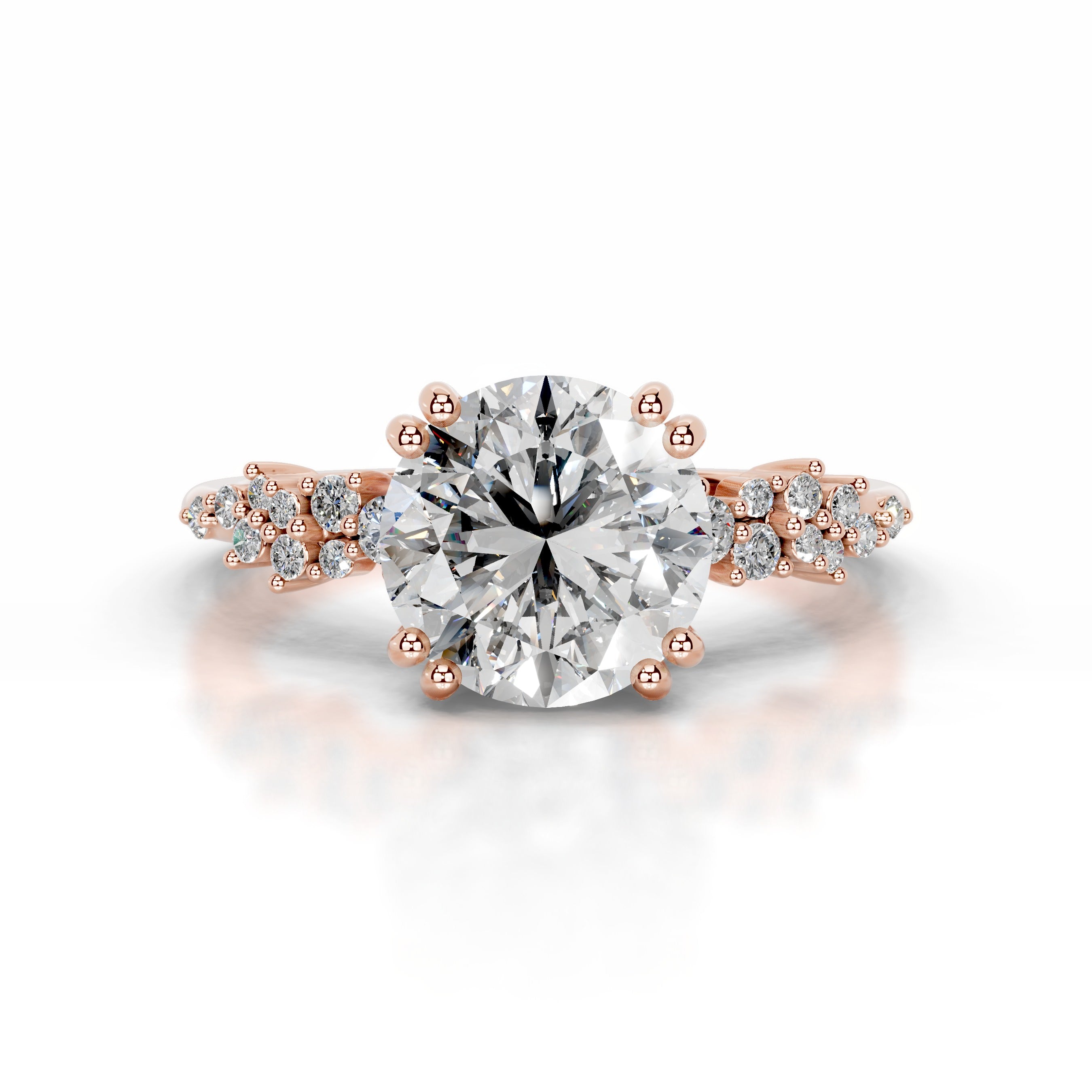 Emaline Diamond Engagement Ring - 14K Rose Gold、mySite、hinf8tx79