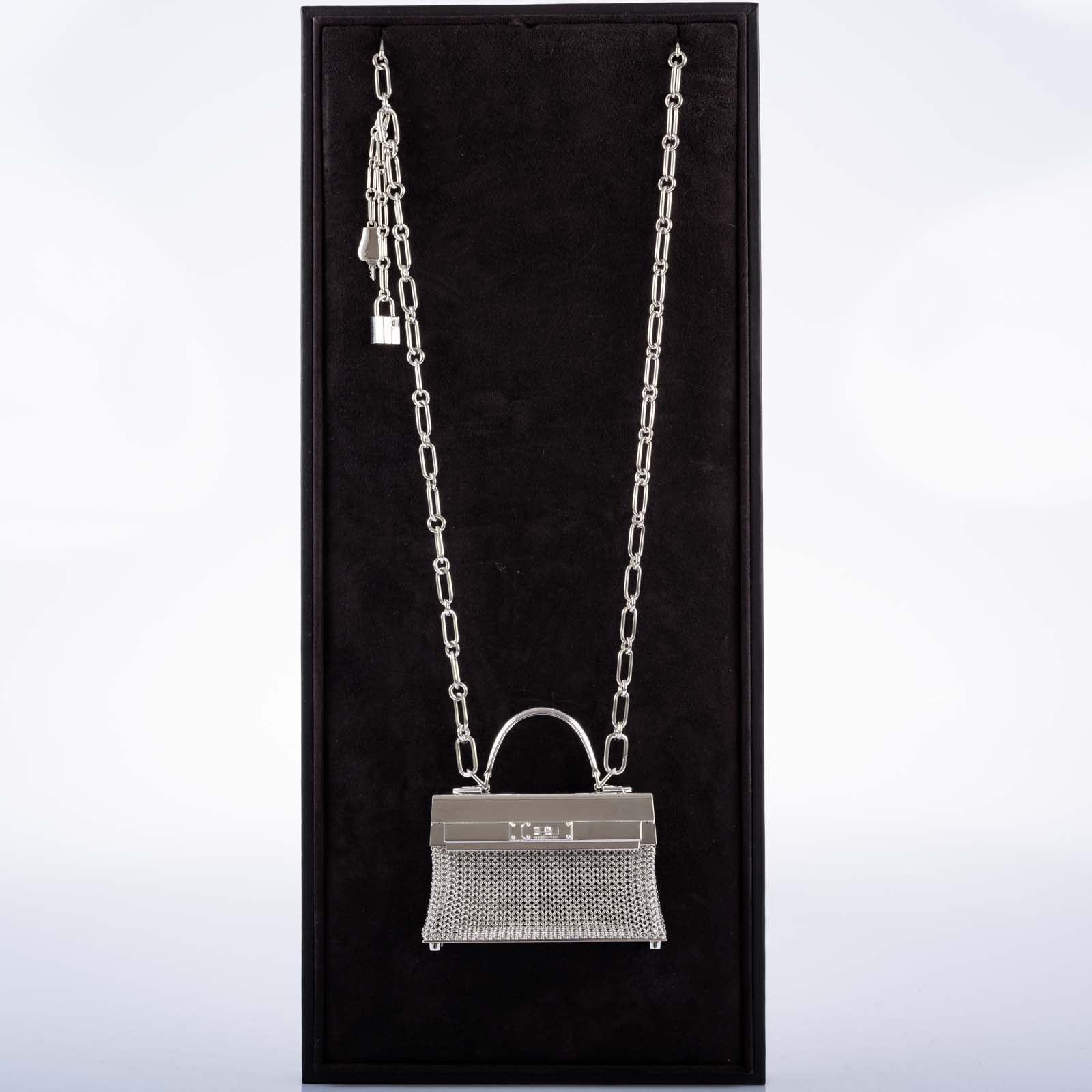 Hermès Kelly Sterling Silver Sac Bijou Chaine Bag、mySite、garminoutage.com