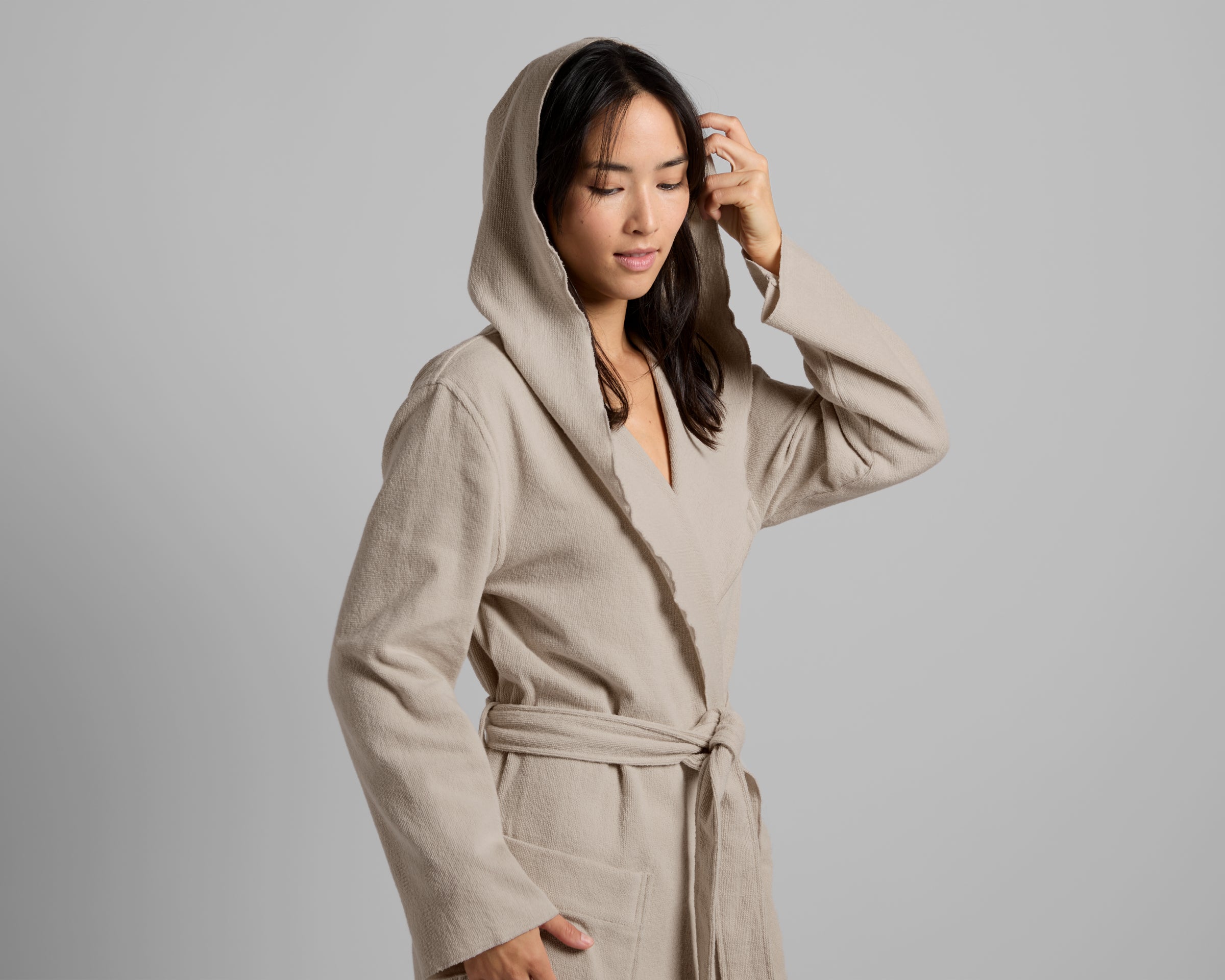  Hooded Light Terry Robe (Bone)、mySite、sugarbowlscore