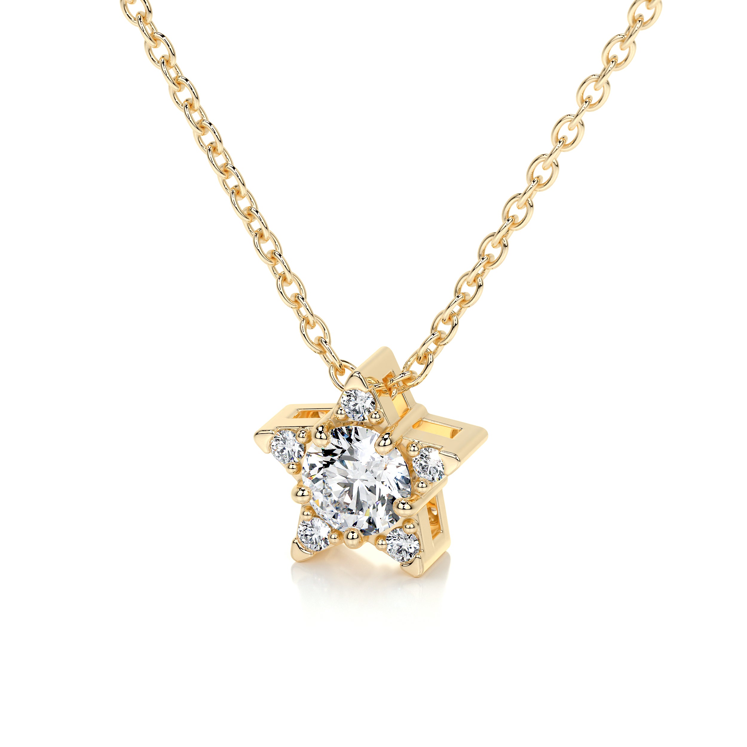 Robbie Lab Grown Diamond Pendant (0.30 Carat) -18K Yellow Gold、mySite、hinf8tx79