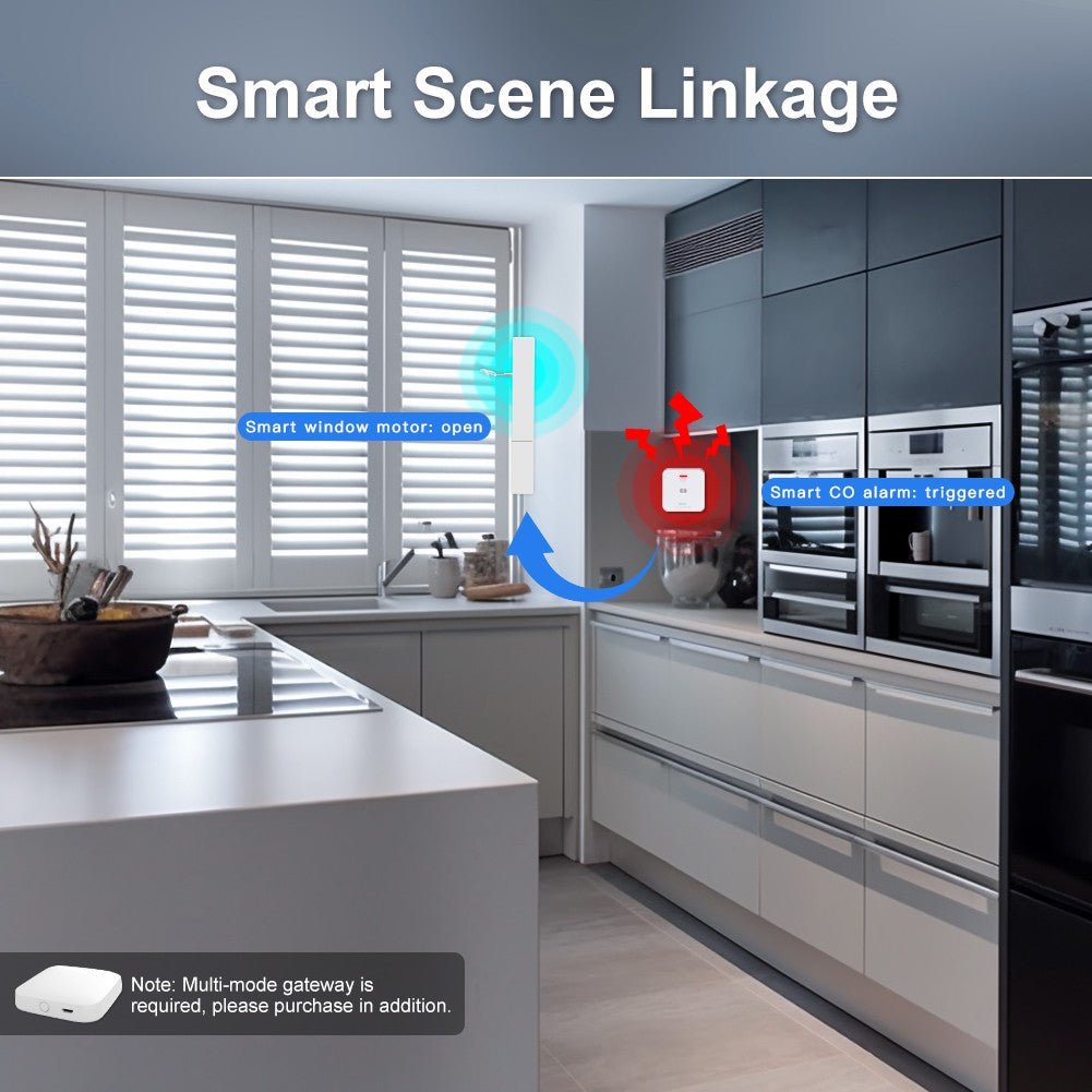 ZigBee CO Detector Alarm Wireless Gas Leak Carbon Monoxide Sensor、mySite、fannypackpong