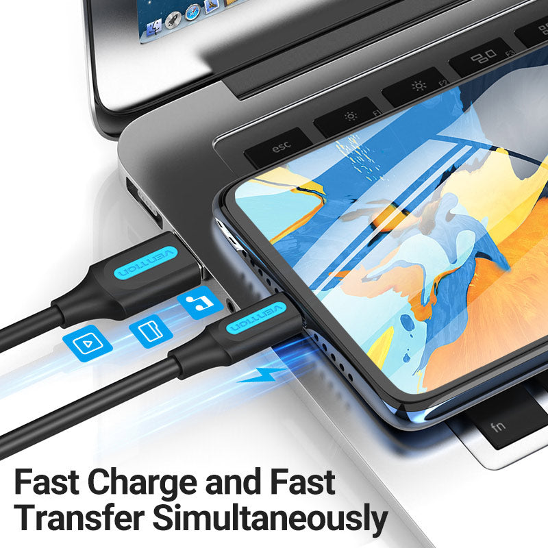 Vention USB 2.0 A Male to Micro-B Male 3A Cable、mySite、fannypackpong