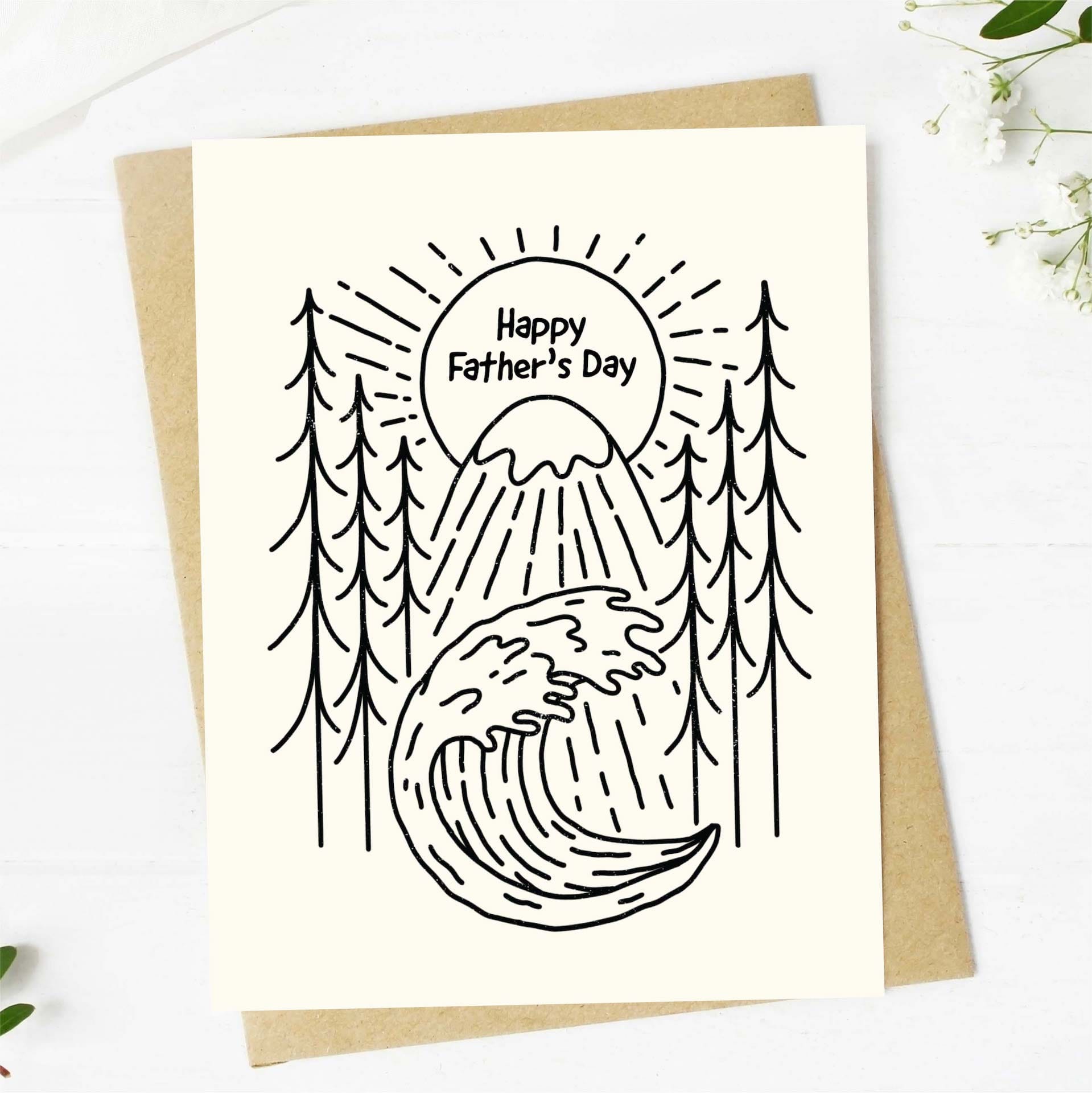  Happy Father's Day Nature Greeting Card、mySite、ghnorth