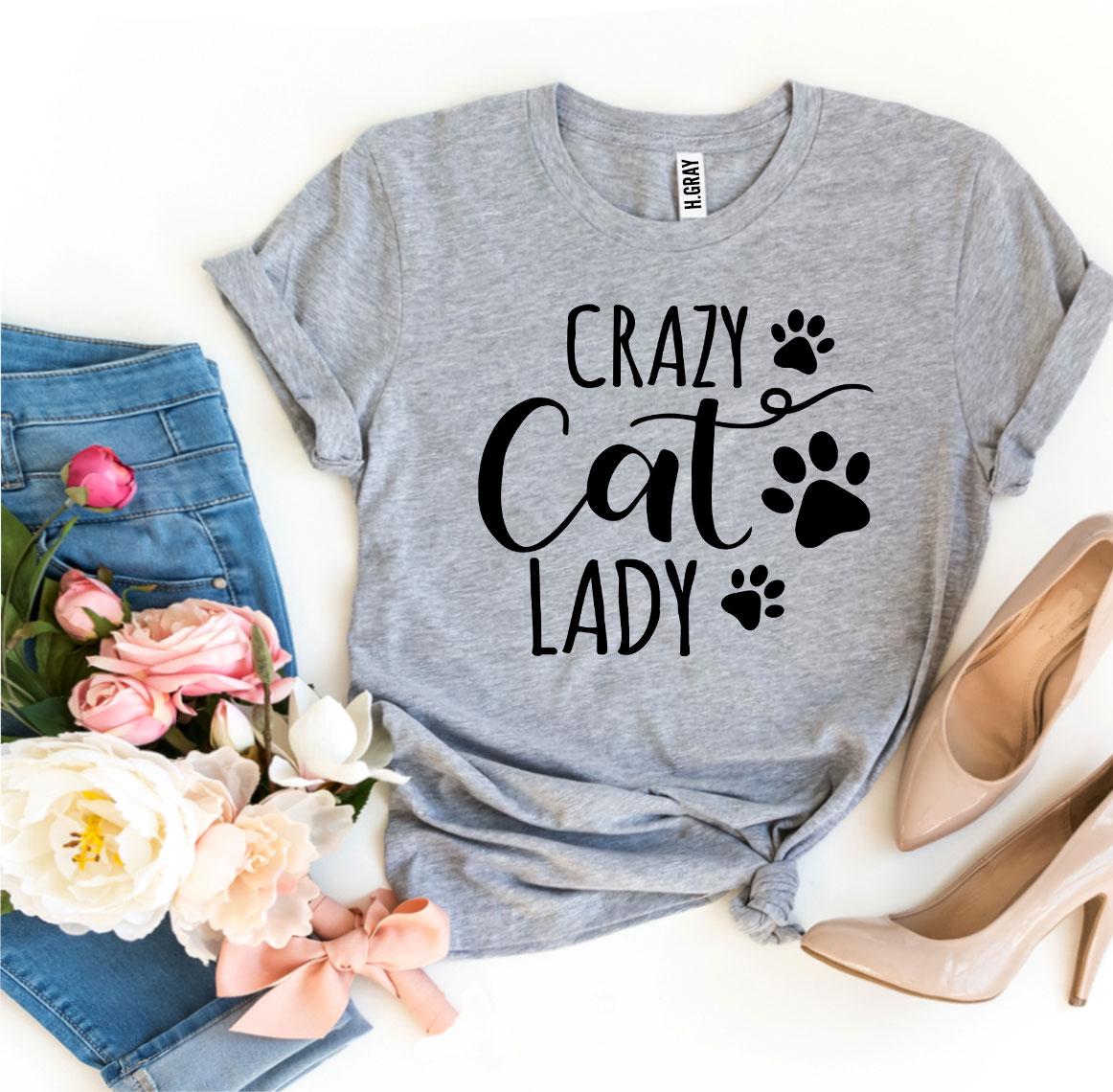 Crazy Cat Lady T-Shirt、mySite、camillekostekn
