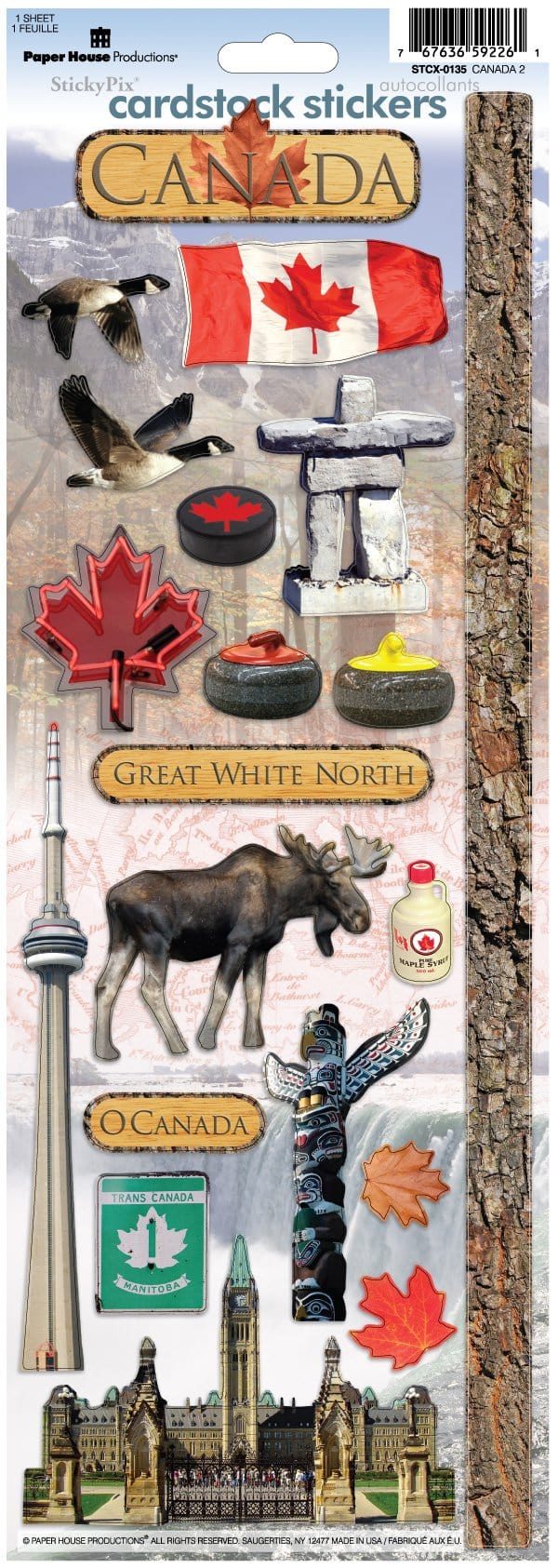  Scrapbook Stickers - Canada、mySite、ghnorth