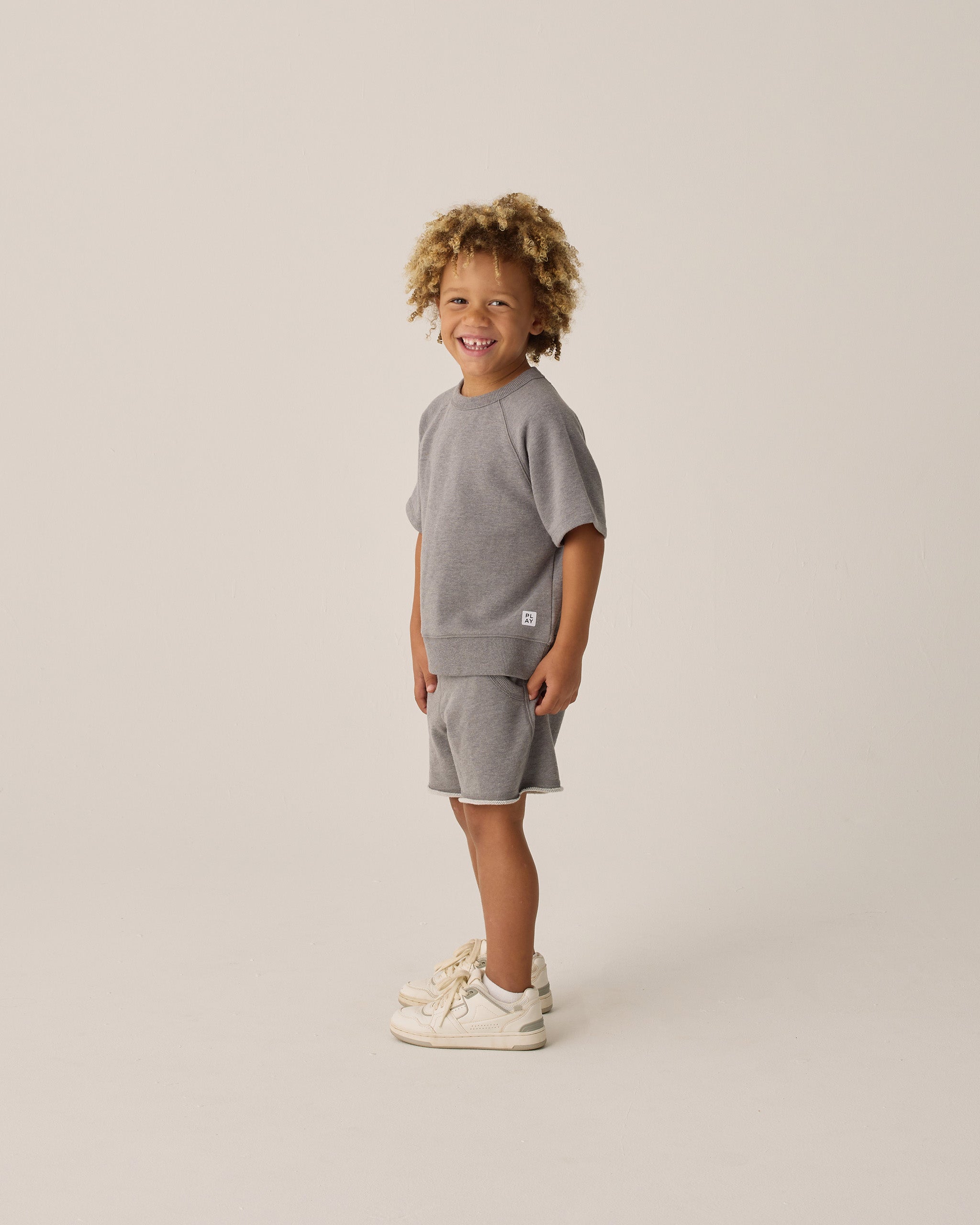  Short Sleeve Sweatshirt || Heathered Grey、mySite、layawaytickets