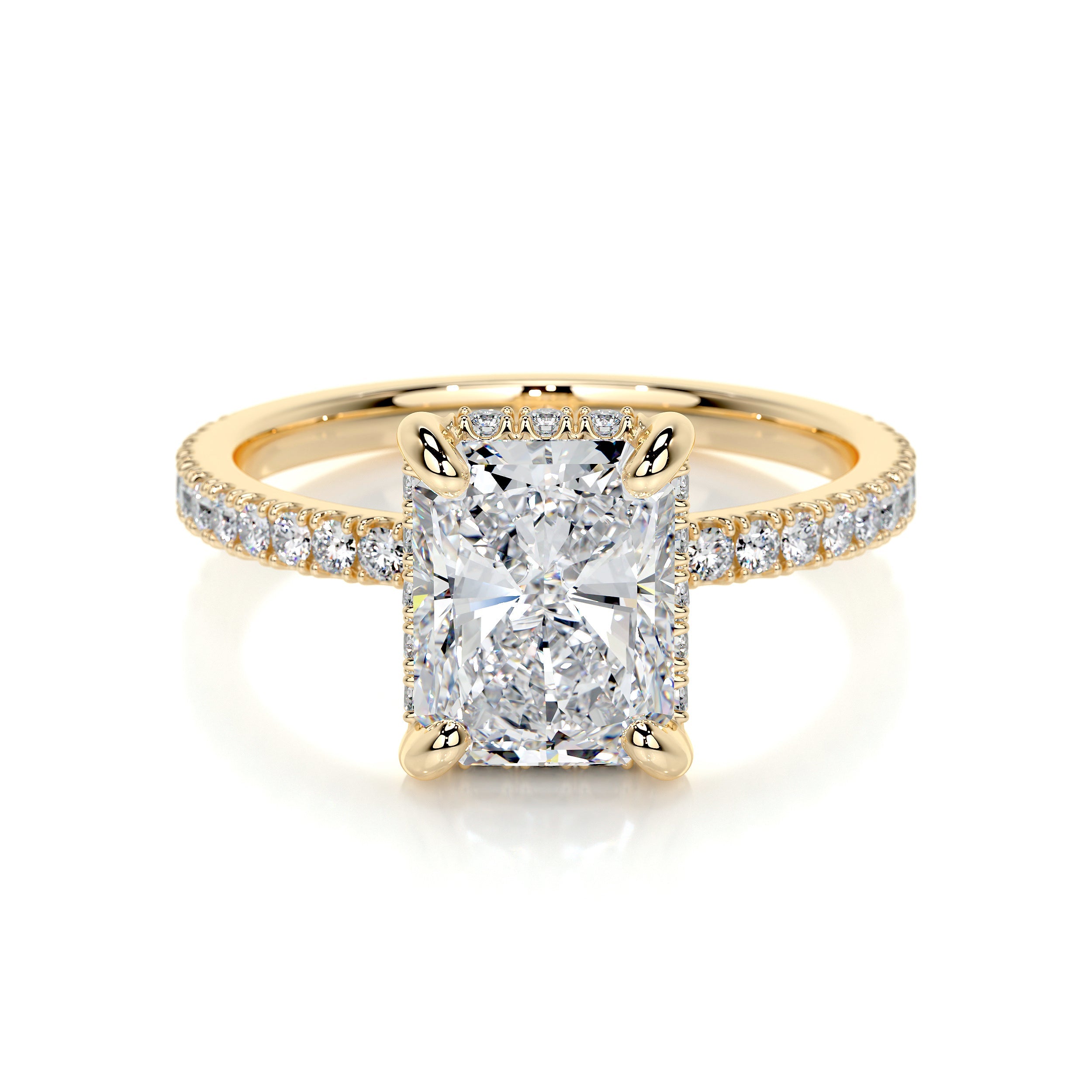 Luna Lab Grown Diamond Ring -18K Yellow Gold、mySite、hinf8tx79