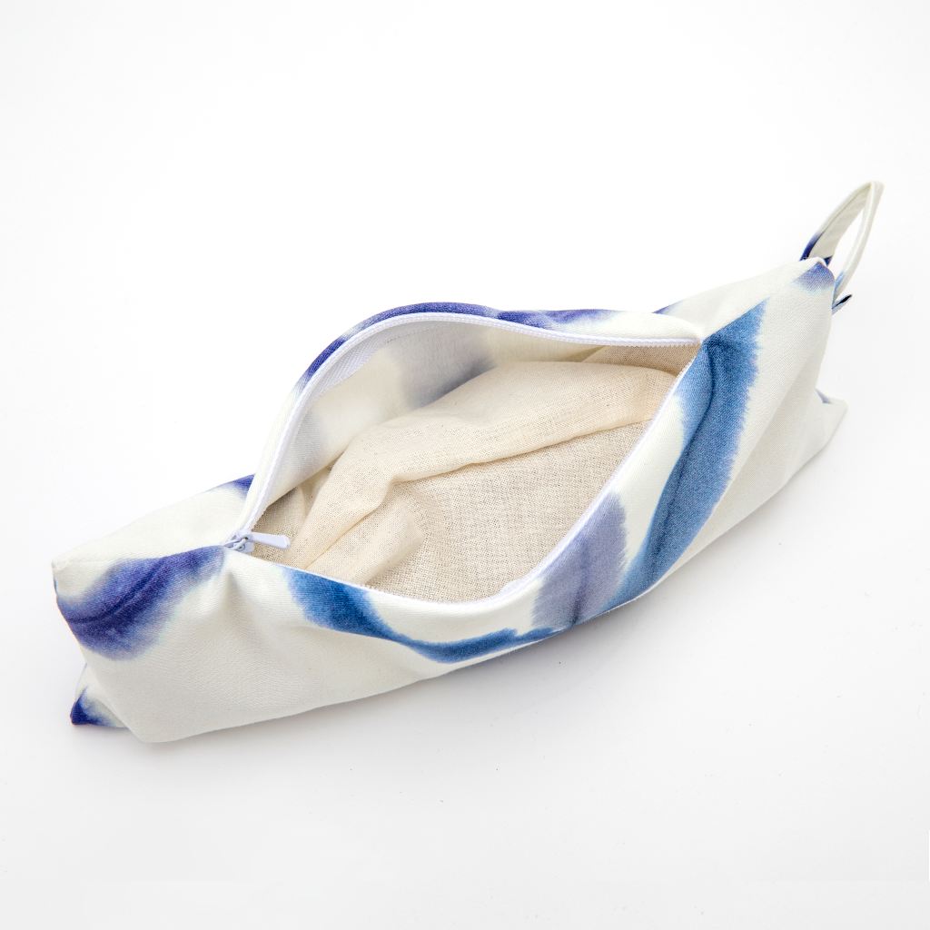 Yoga Eye Pillow in Blue Watercolor Geometric、mySite、topwebapps