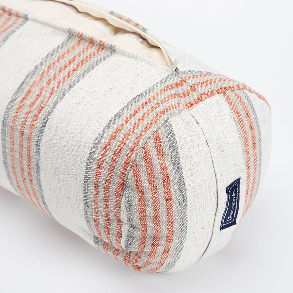 Coral Stripe Bolster - COVER ONLY、mySite、topwebapps