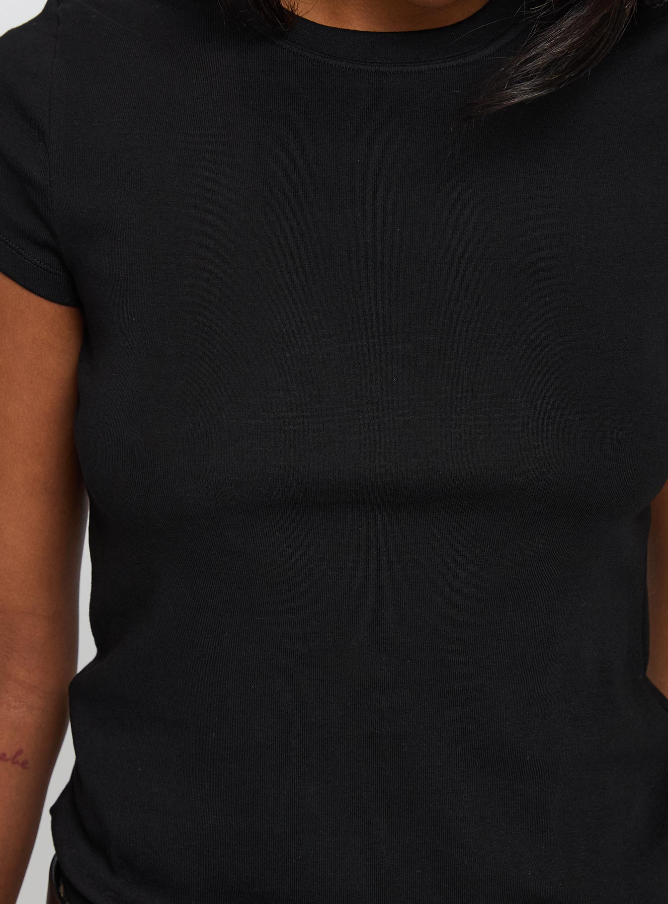 Prestige Longline Baby Tee Black、mySite、solidvoid