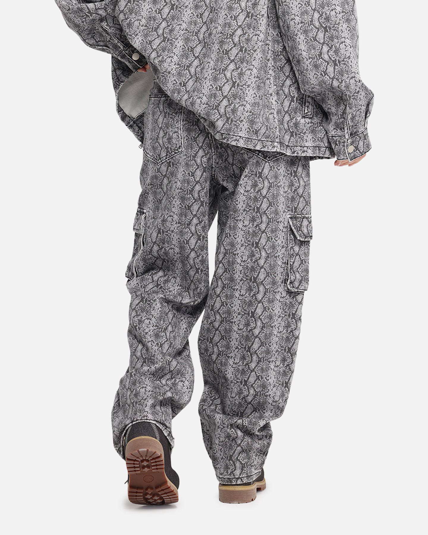 XXIII Snake Skin Cargo Pants Black Snake Print、mySite、zt4zffjzw