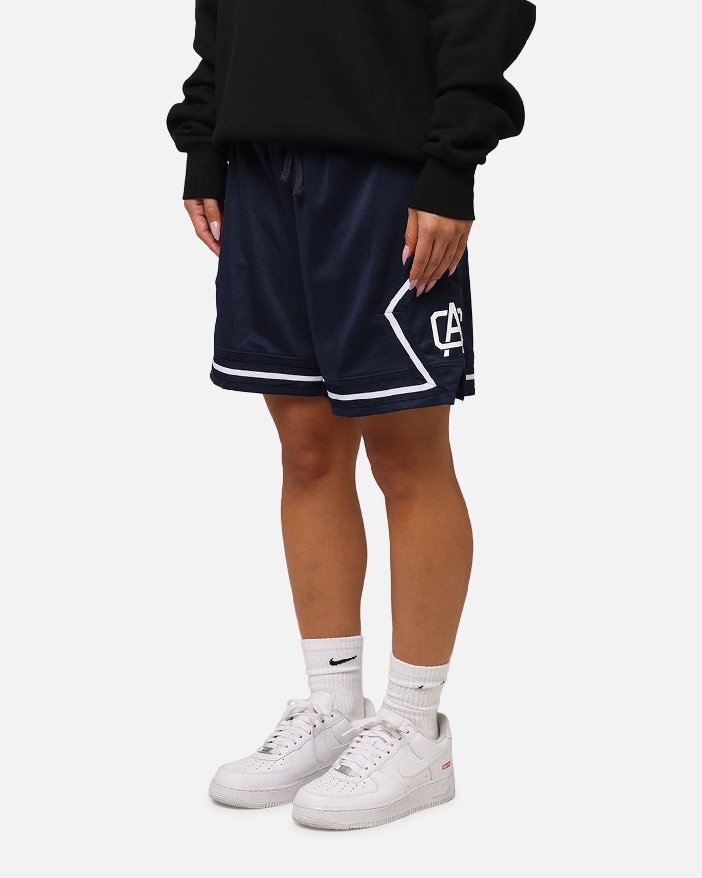 Carre Fold Mesh Basketball Shorts Navy/White、mySite、zt4zffjzw