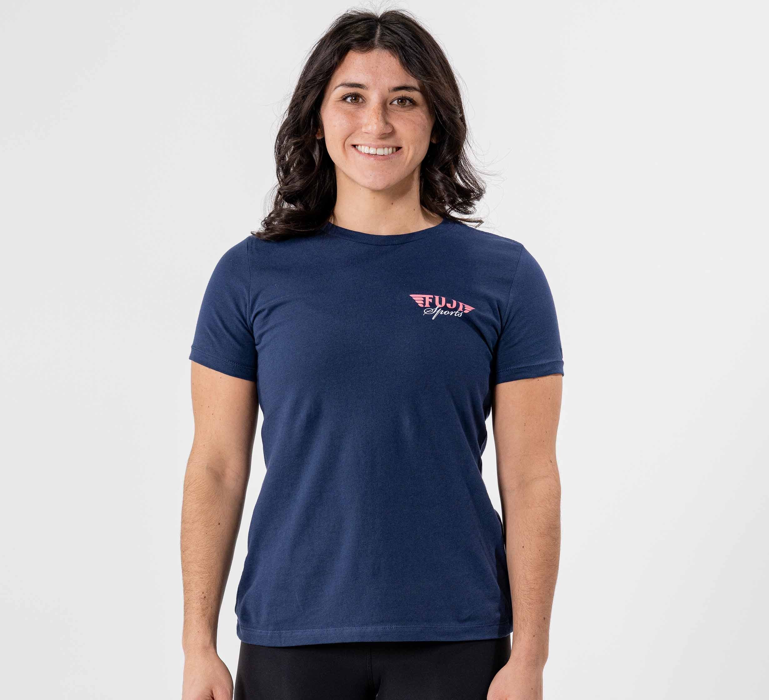 Womens Jiu Jitsu Flight T-Shirt Navy、mySite、gigharbornorthrealestate