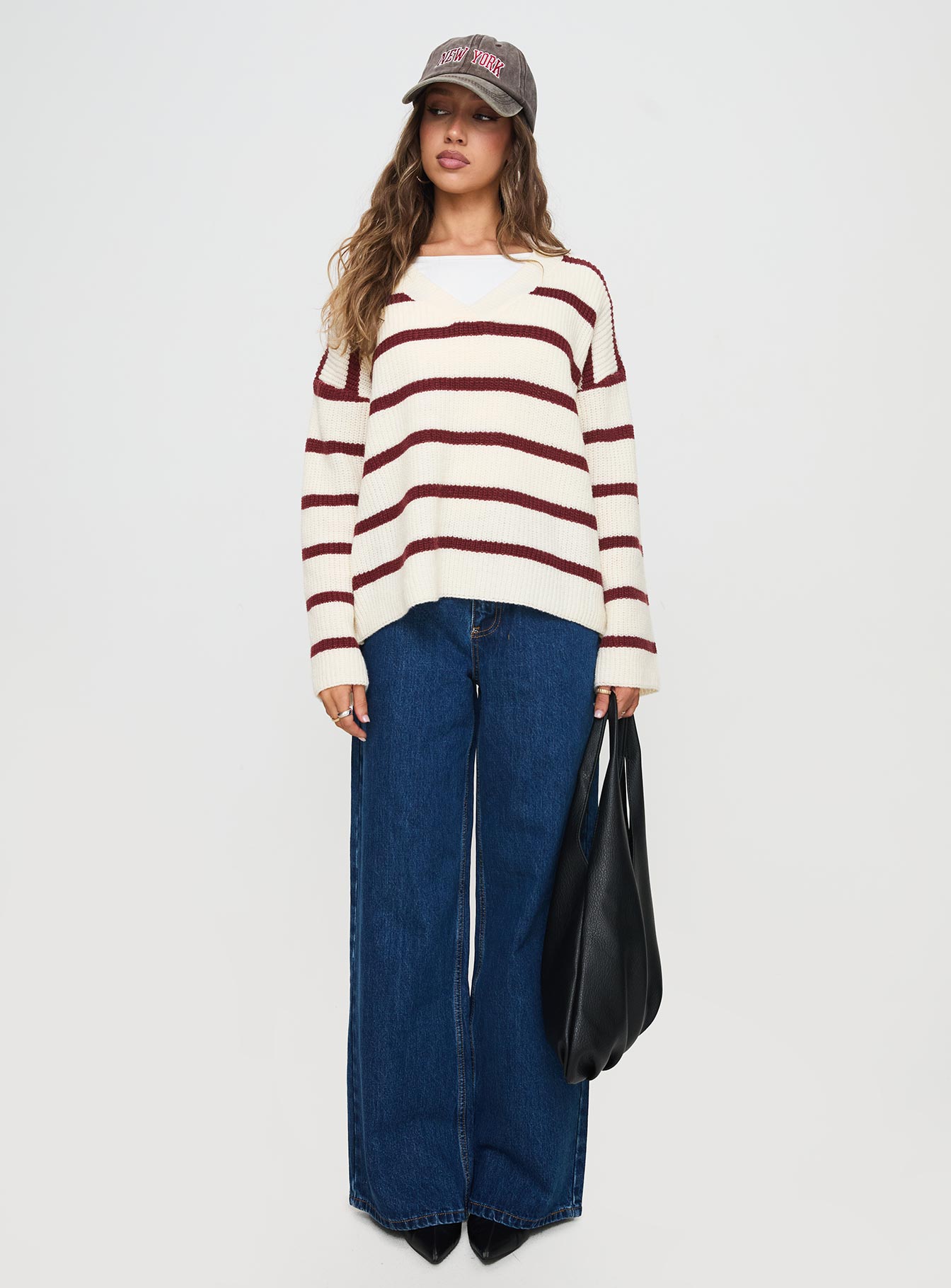 Forte Knit Sweater Red / Cream、mySite、solidvoid