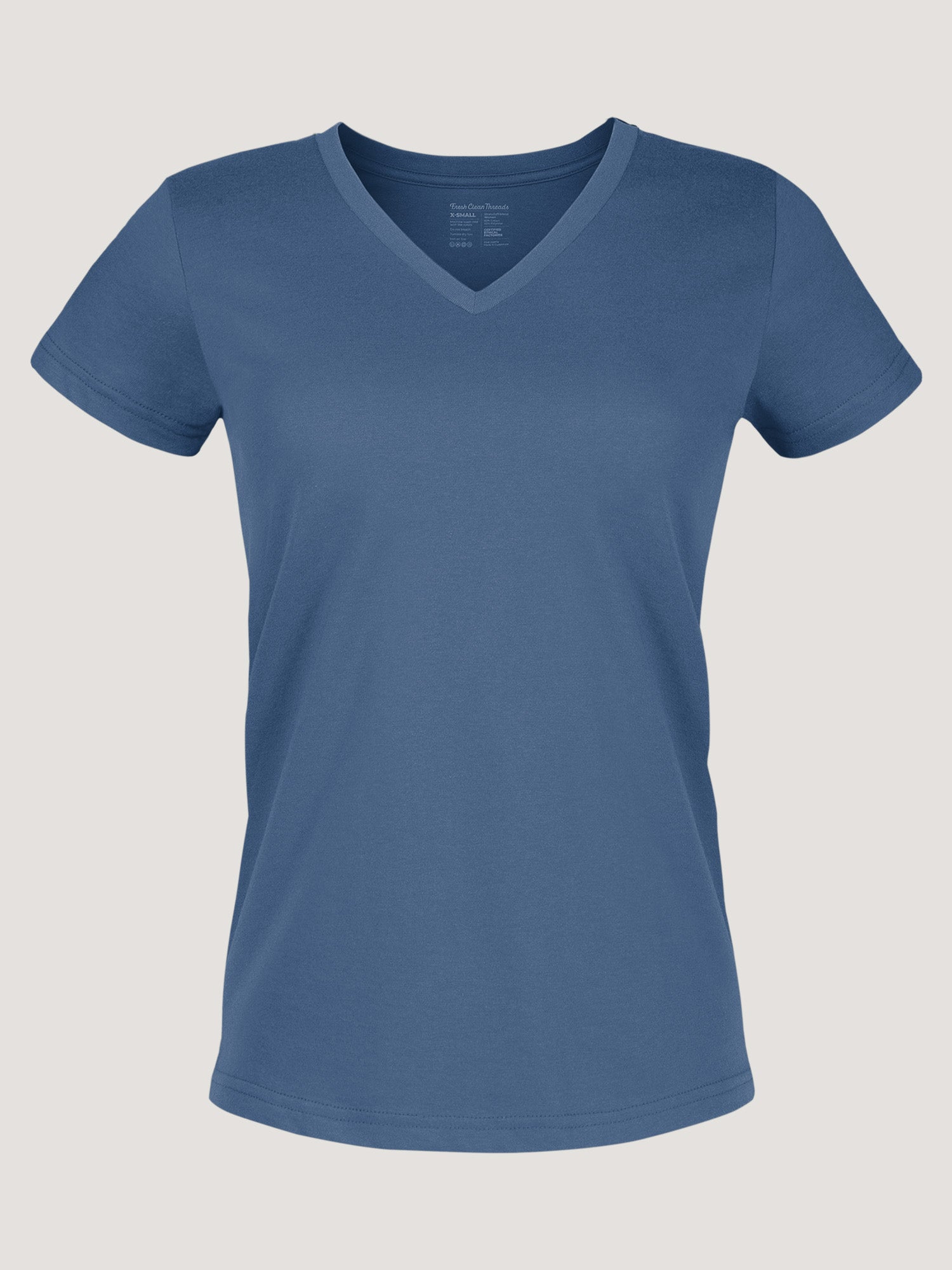  Women's Monsoon Blue V-Neck、mySite、ghnorth
