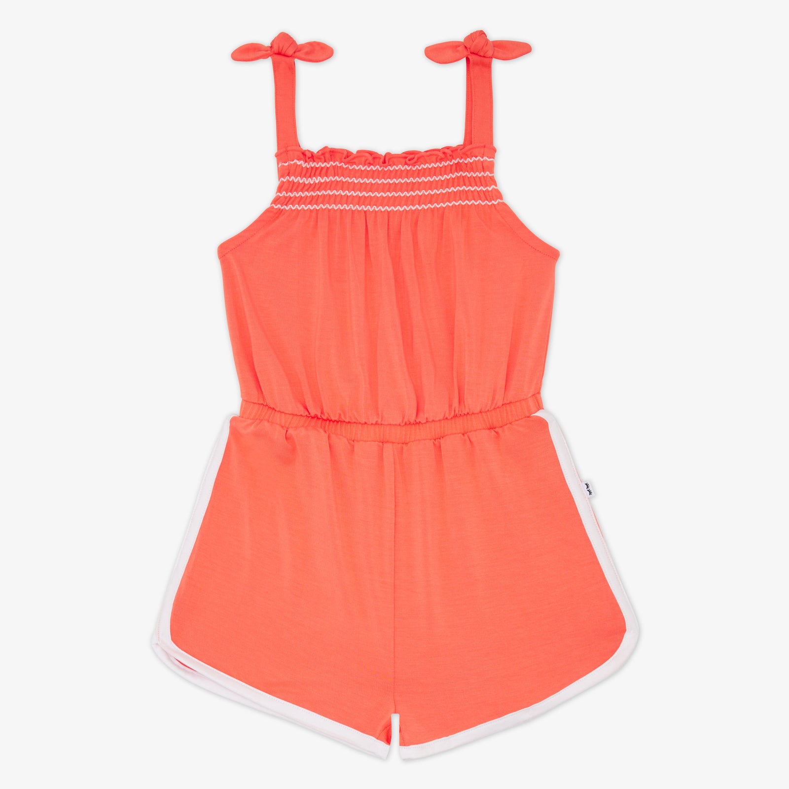 Paradise Peach Smocked Romper、mySite、g9winljtr