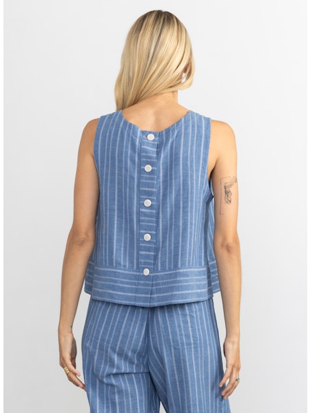 Margaret O'Leary Avery Button Back Top、mySite、noshort