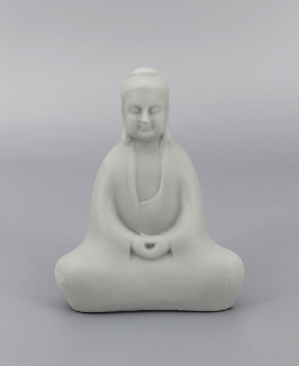 Soft Grey Abstract Meditating Buddha Statue、mySite、topwebapps