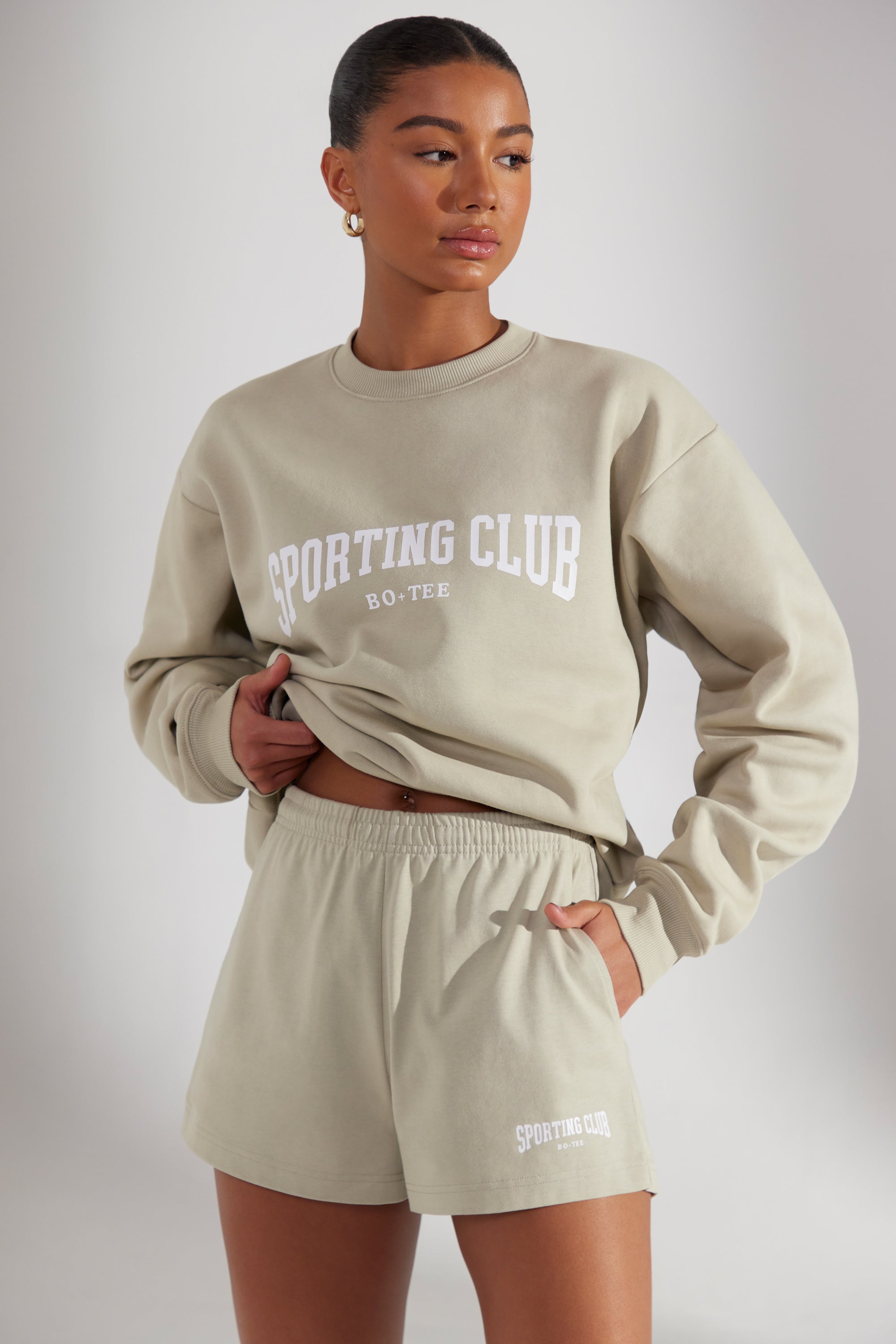 Sweat Shorts in Limestone、mySite、solidvoid