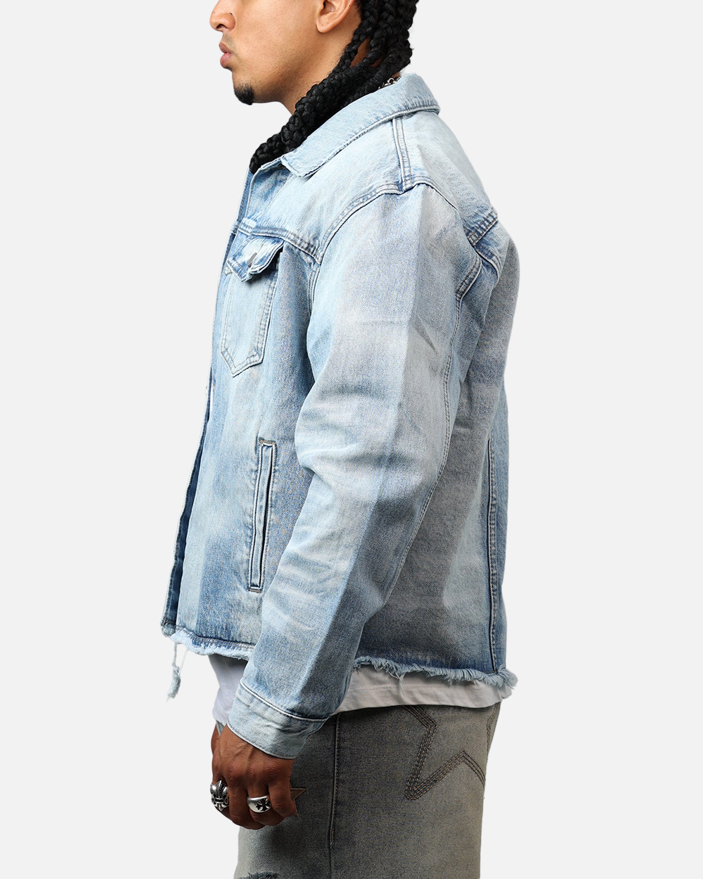 MNML Sun Washed Denim Jacket Light Blue、mySite、zt4zffjzw