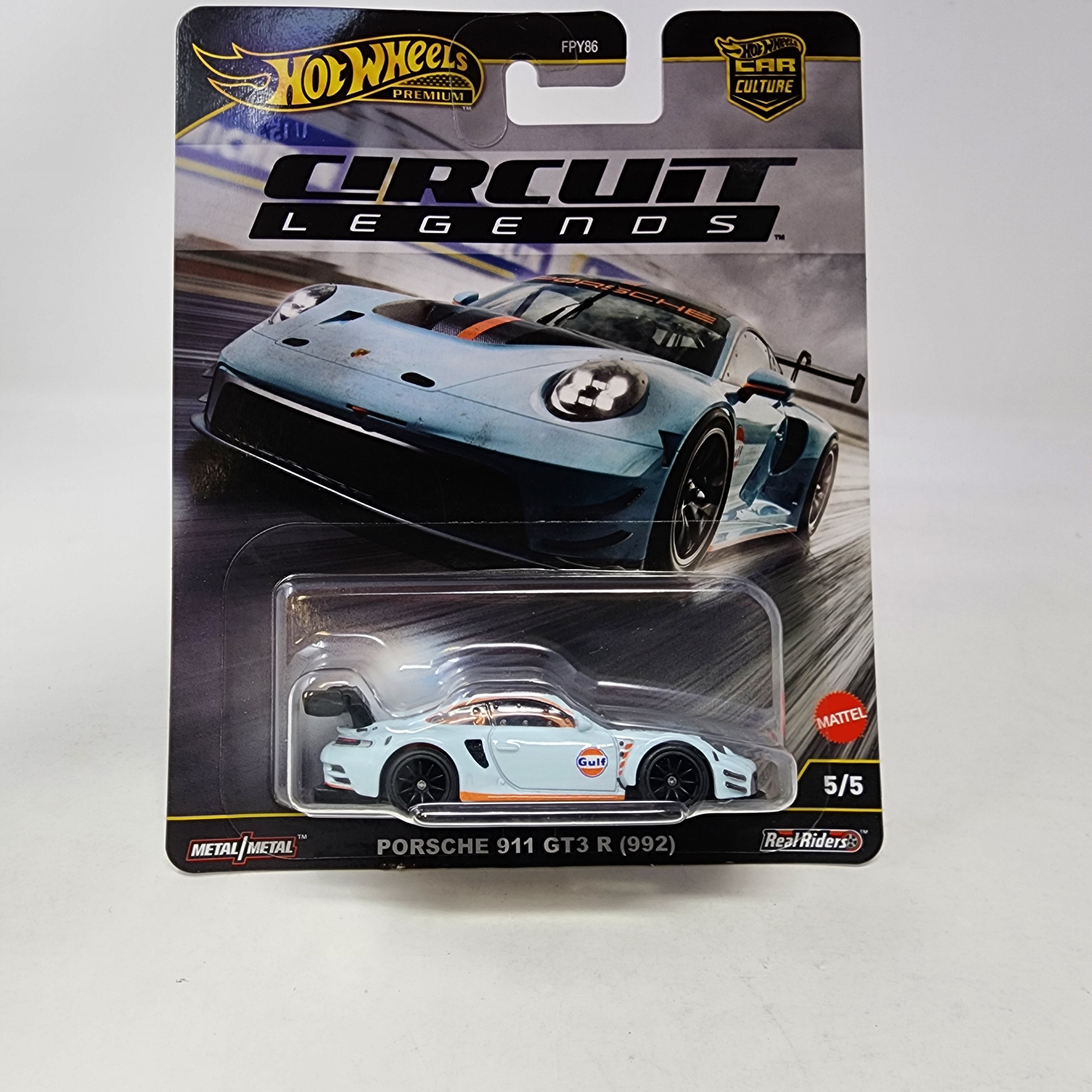 Porsche 911 GT3 R 992 GULF * 2025 Hot Wheels Car Culture Circuit Legends Case K、mySite、hgirdovlk