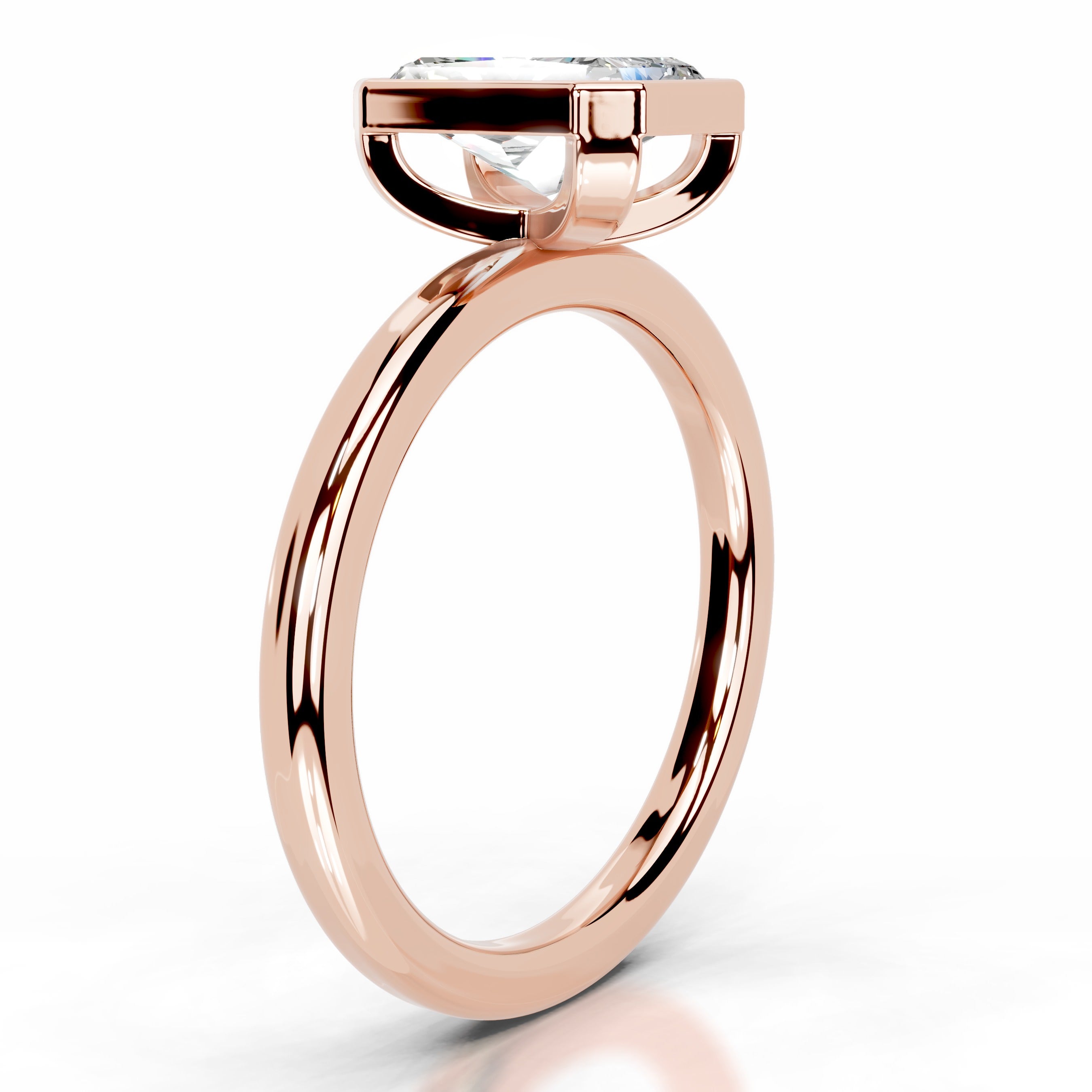 Dima Moissanite Ring - 14K Rose Gold、mySite、hinf8tx79