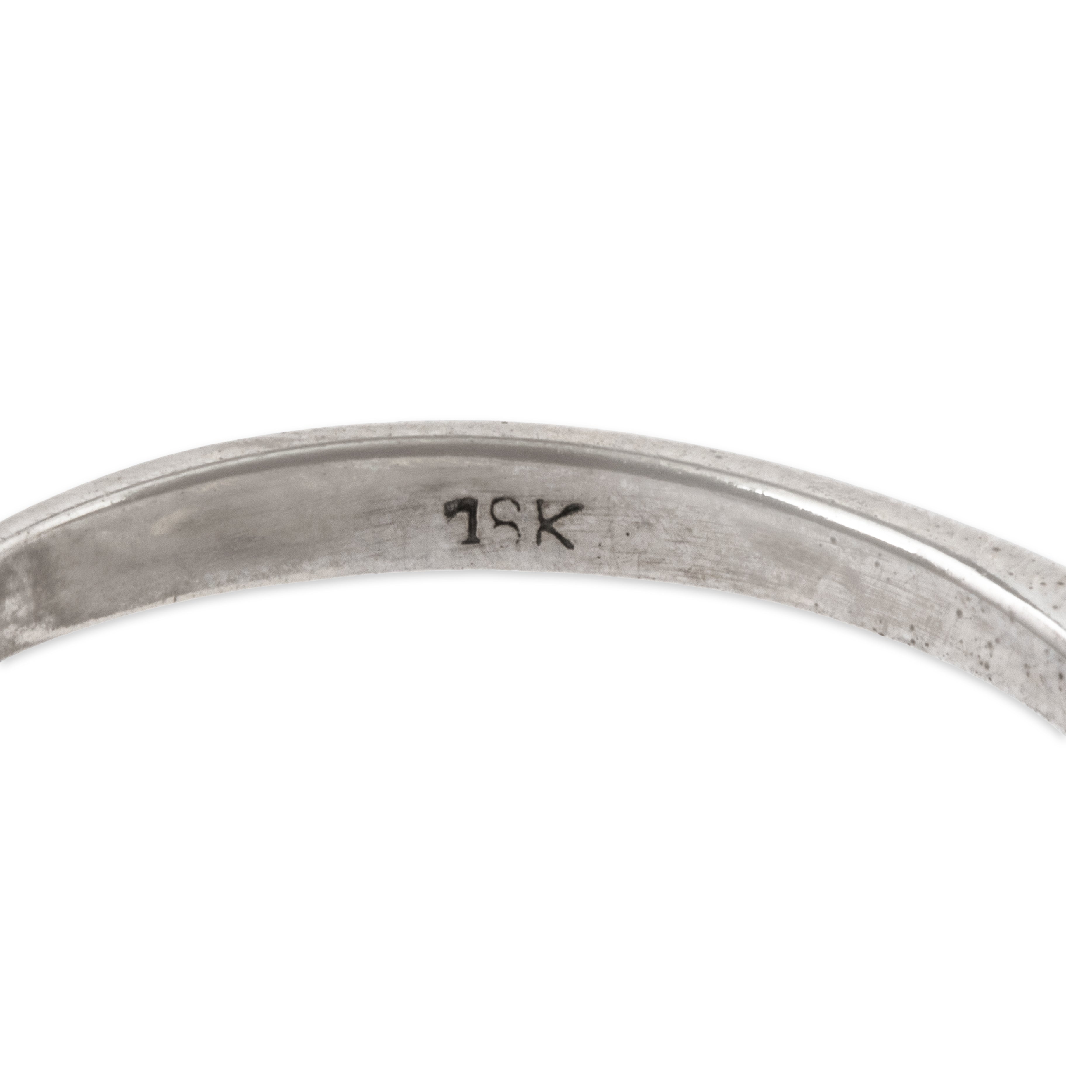 Vintage 18k White Gold 3.9cttw Sapphire Diamond Star-Studded Cocktail Ring 7.25、mySite、hinf8tx79