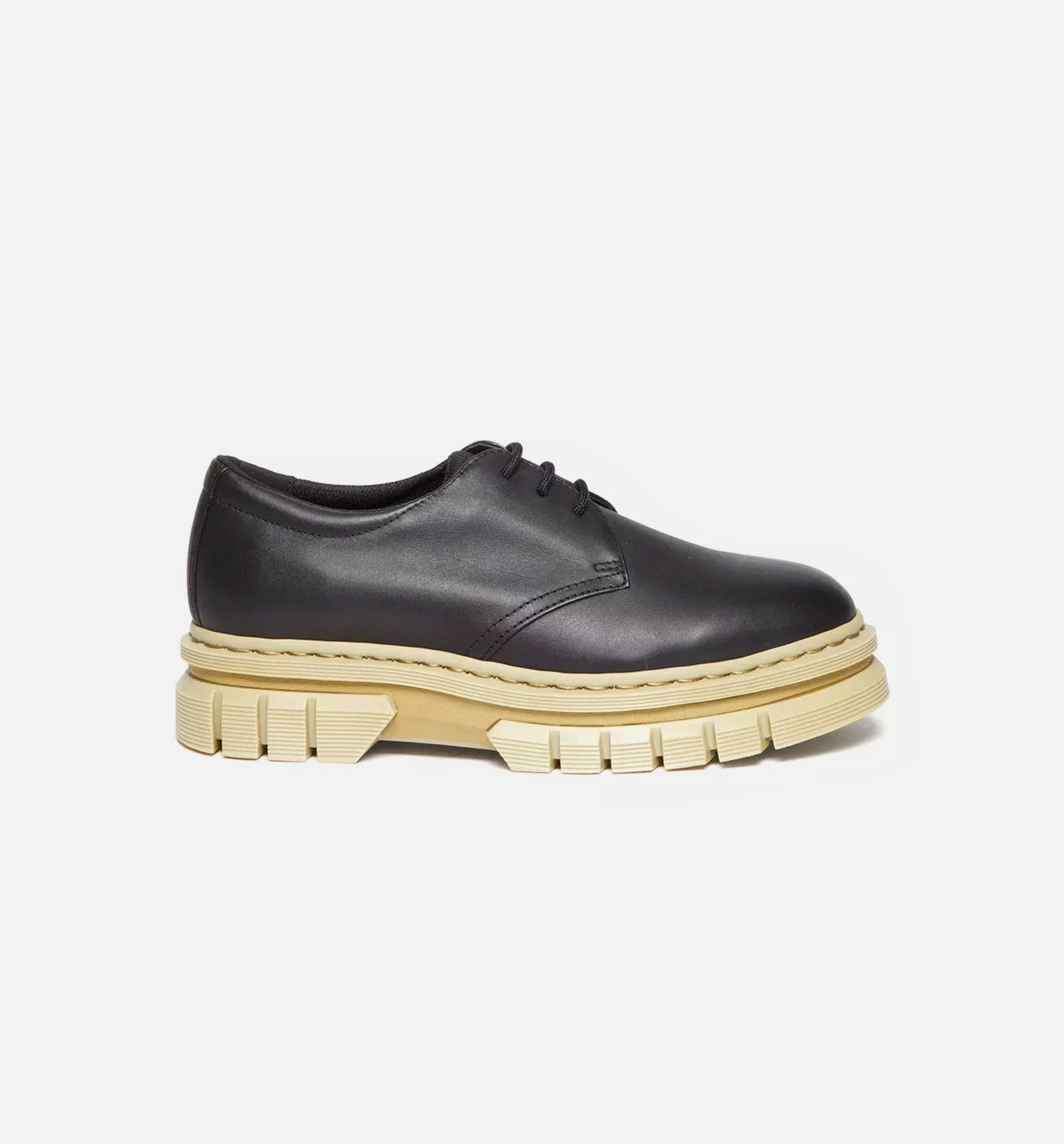 Rikard Contrast Sole Leather Platform Mens Lifestyle Shoe - Black/Beige、mySite、dreamappss