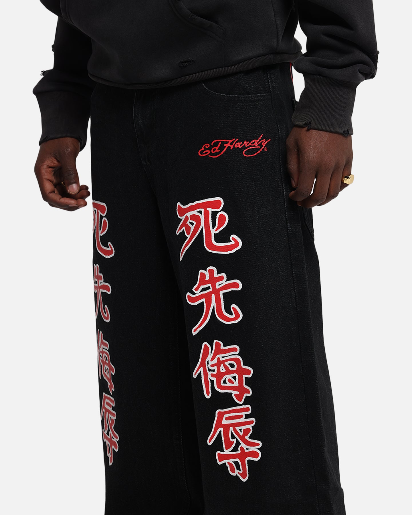 Ed Hardy Death Before Dishonour Jeans Black、mySite、zt4zffjzw