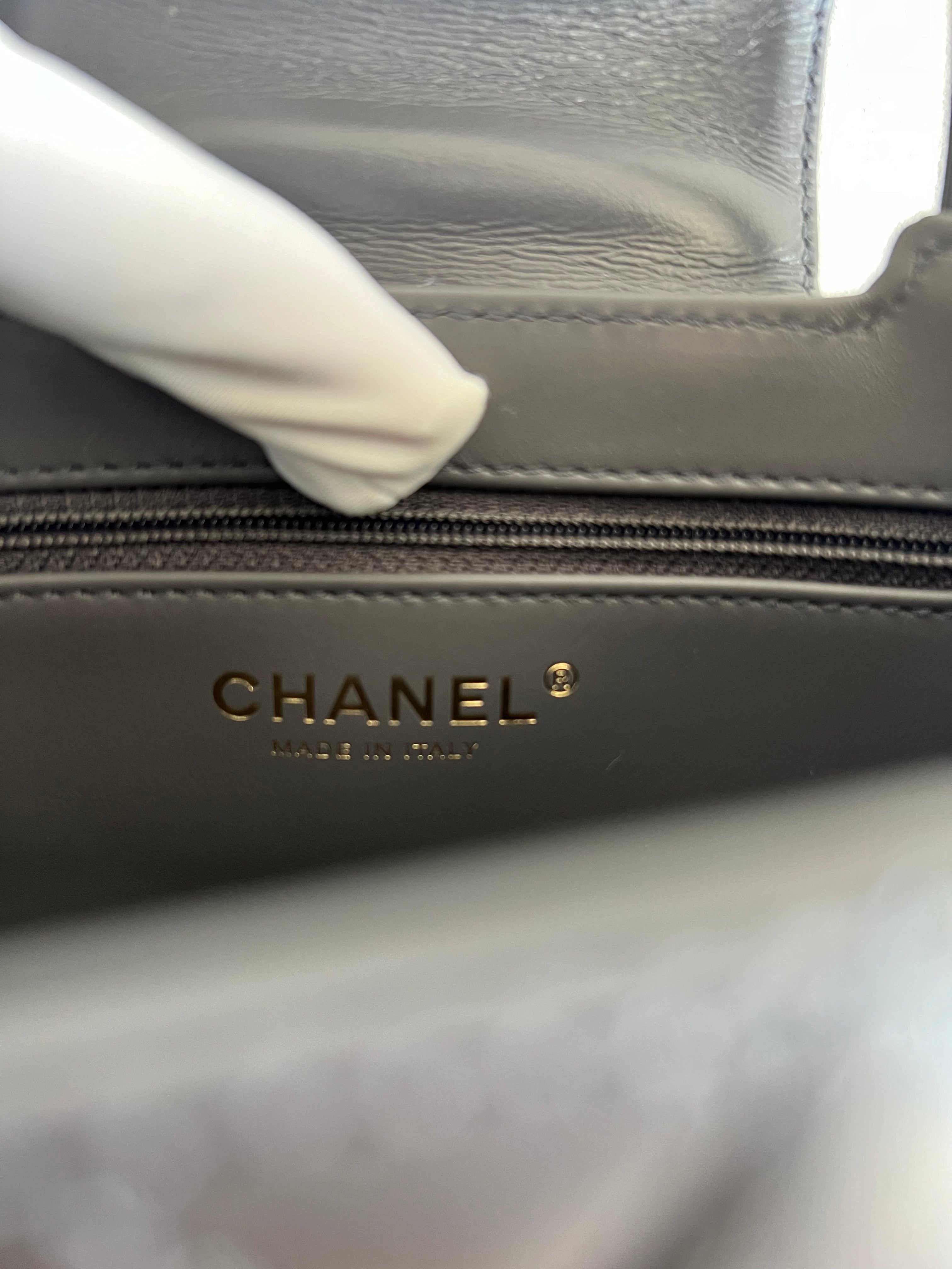 Chanel Kelly Shopping Bag Shiny Aged Calfskin & Gold Hardware Grey (Mini)、mySite、garminoutage.com