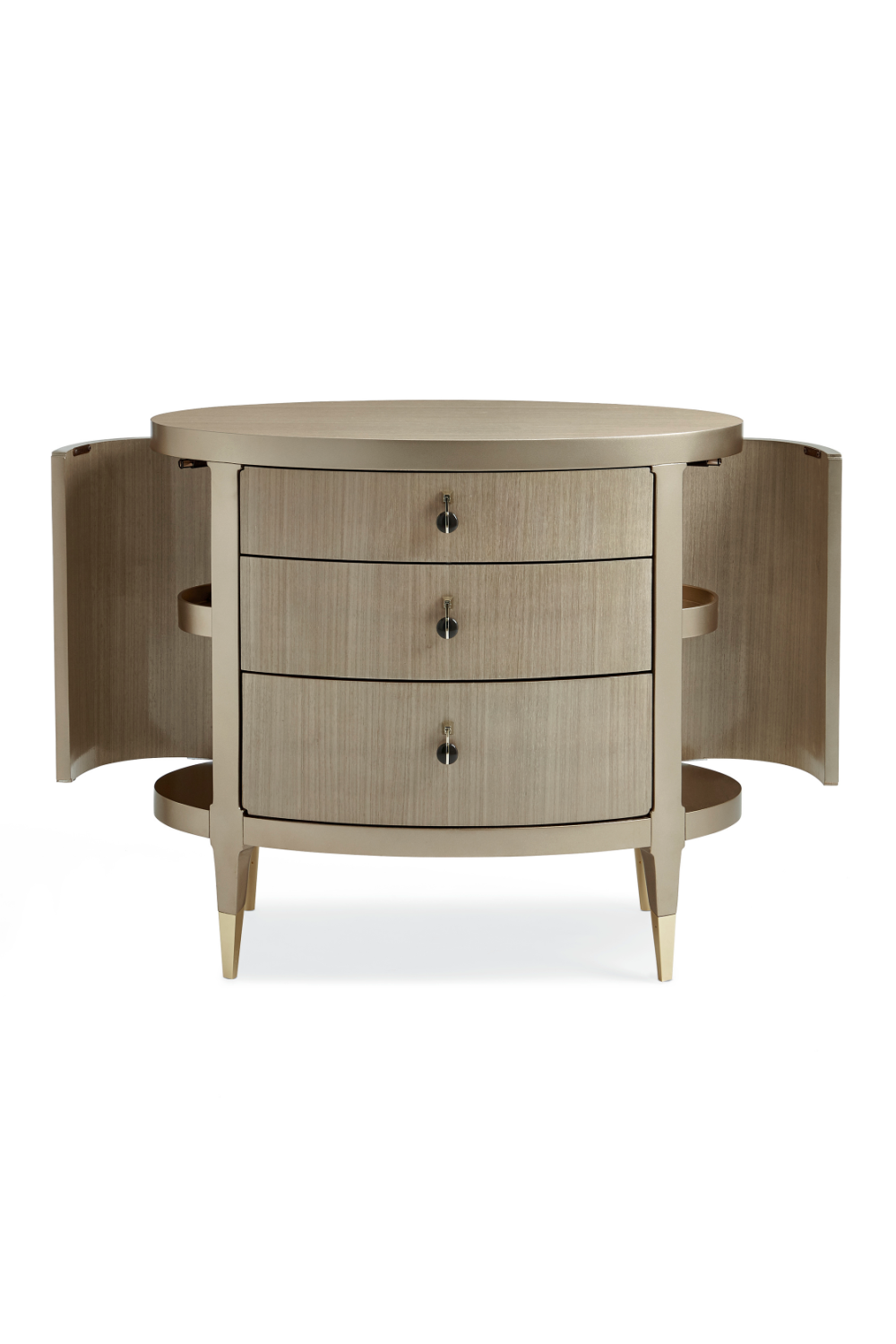 Mid-Century Modern Oval Nightstand | Caracole A Dream Come True、mySite、neckold