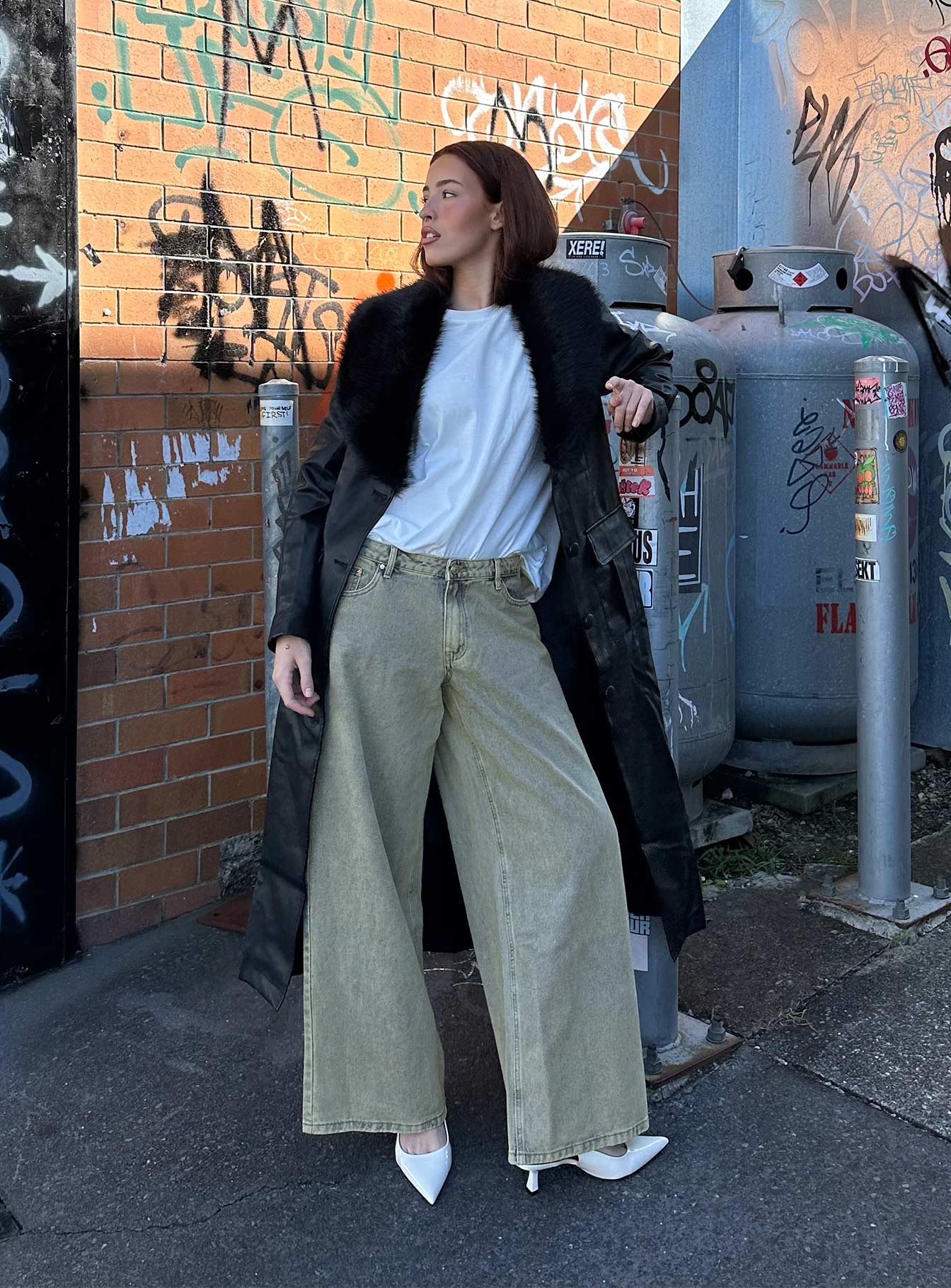 Jaycee Low Rise Wide Leg Jeans Antique Wash、mySite、solidvoid