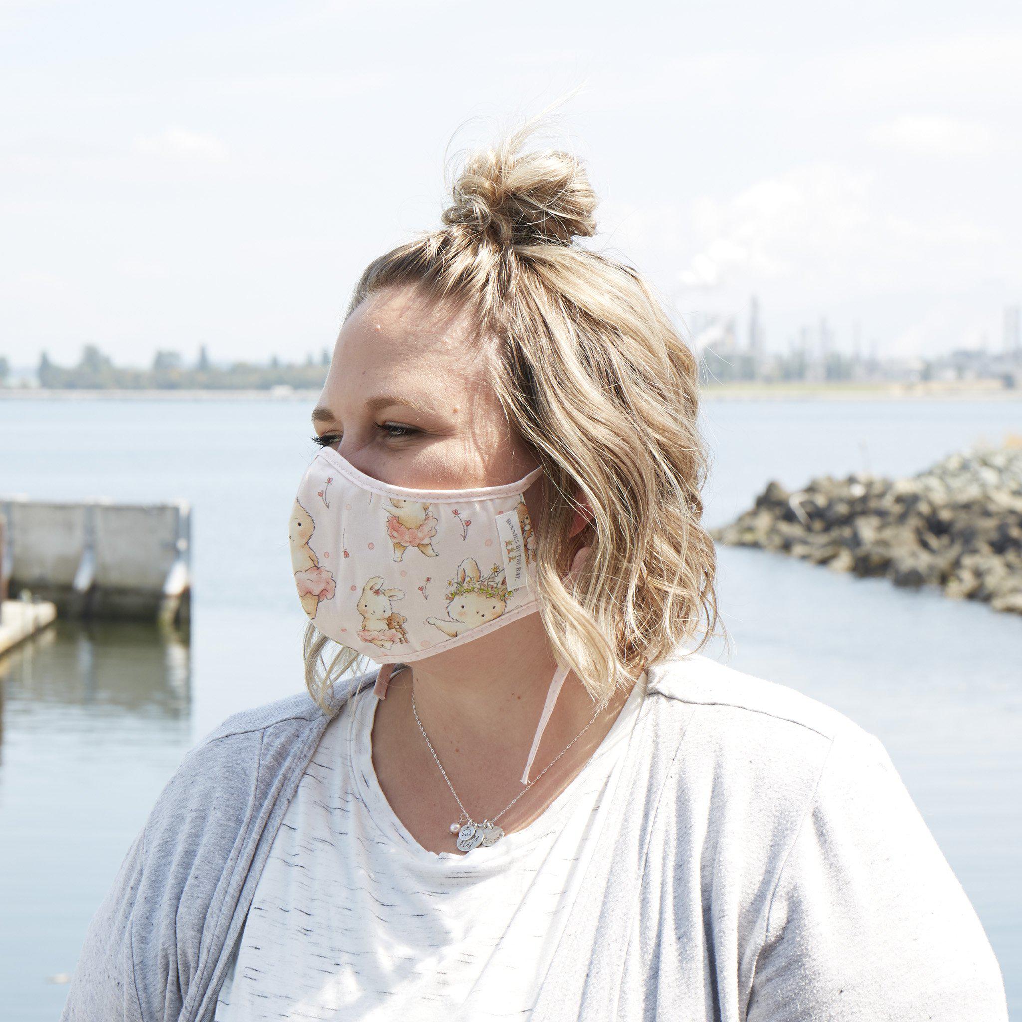 RETIRED - Blossom Bunny Cloth Face Mask for Adults and Kids、mySite、g9winljtr