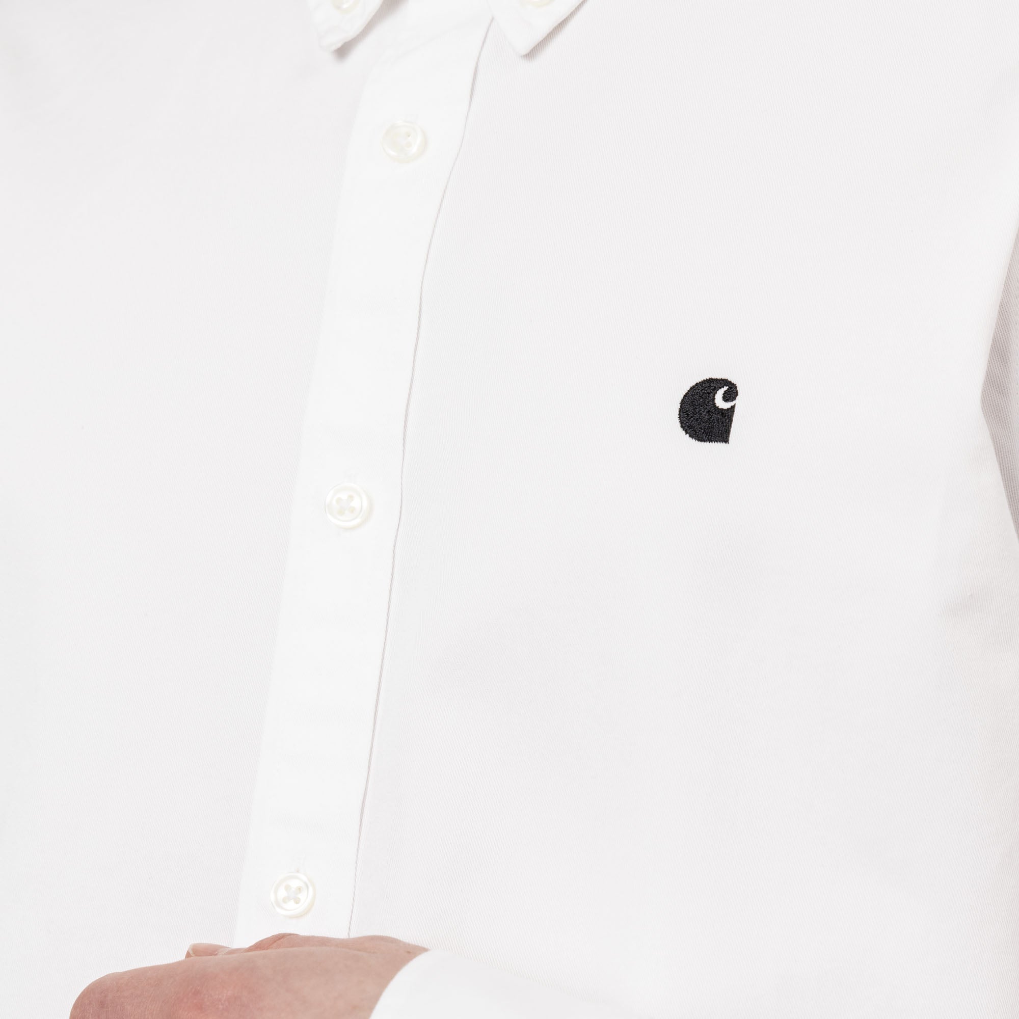  Carhartt WIP Madison Shirt White / Black、mySite、merchandisen