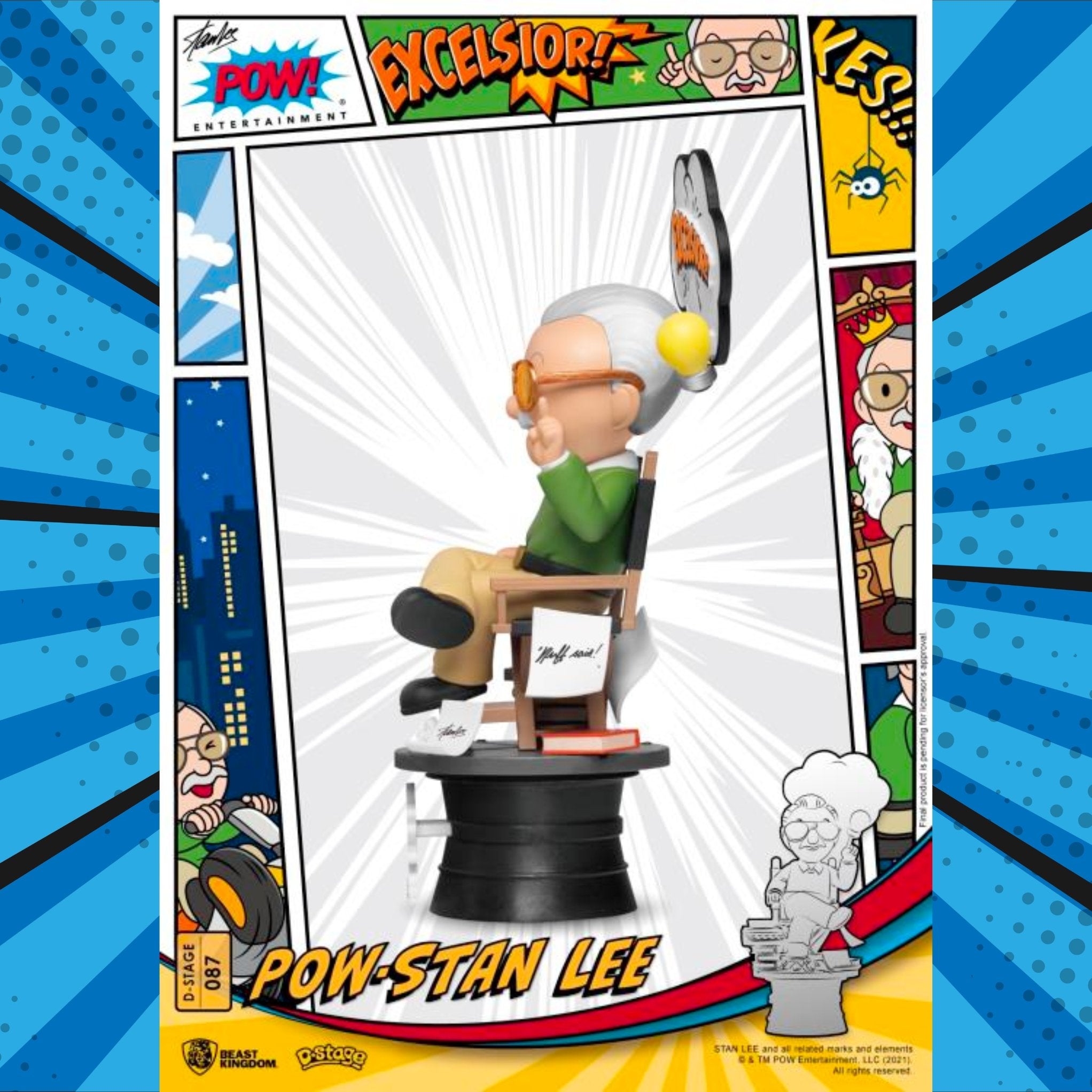 Stan Lee D-Stage DS-087 Stan Lee (POW) Statue、mySite、hgirdovlk
