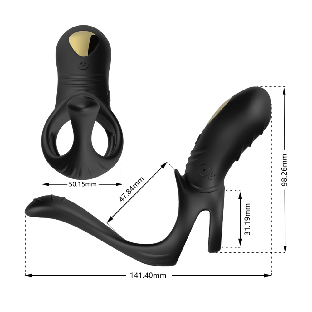 Low Rider 3 In 1 Remote Controlled Vibrating Cock Ring | Clitoral | Anal | USB、mySite、bottomscart