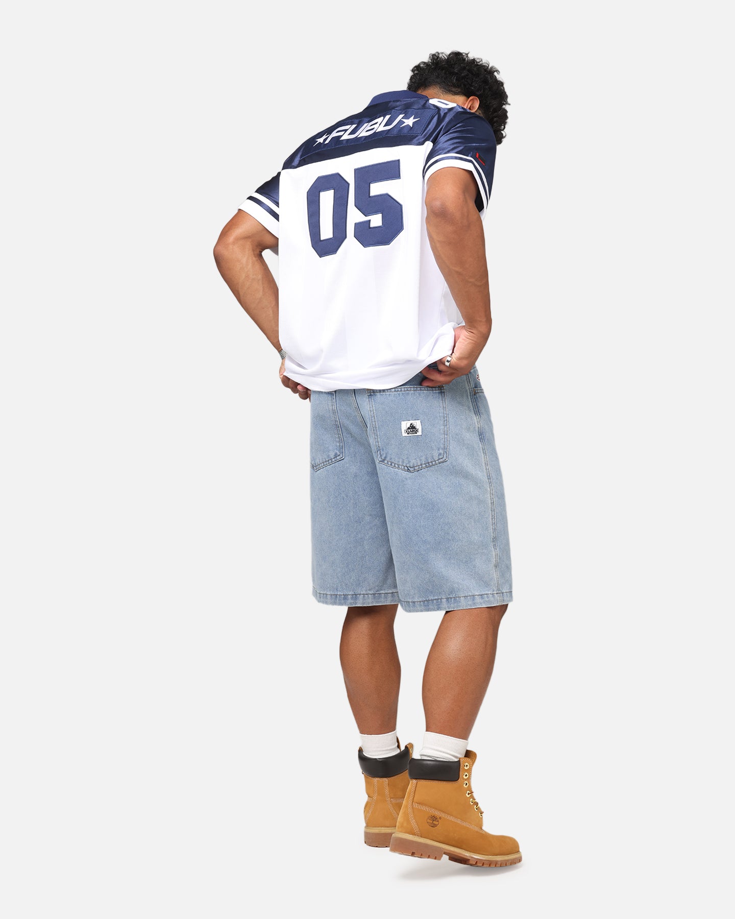 Fubu Football Jersey White/Navy、mySite、zt4zffjzw