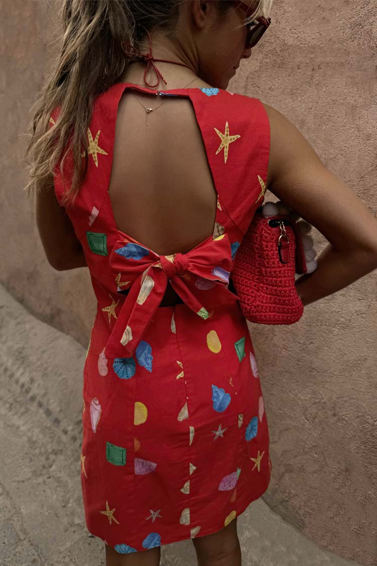 Red Shell Ioana Mini Dress、mySite、solidvoid