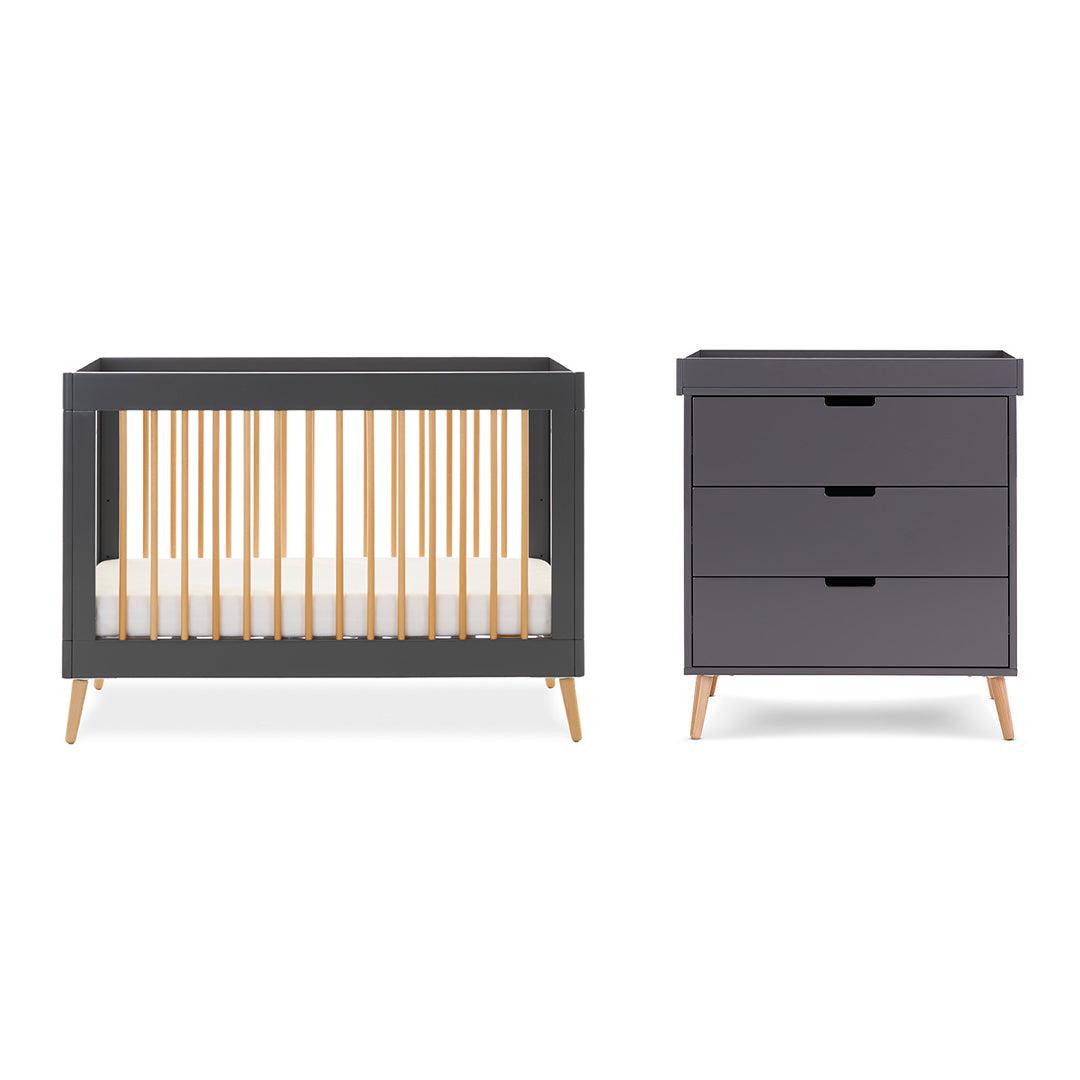  Obaby Maya Mini 2 Piece Room Set - Slate + Natural、mySite、merchandisen