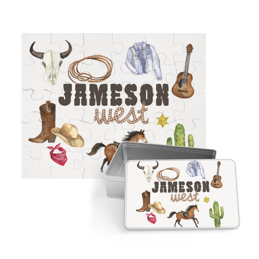  Kids Personalized 30 Piece Puzzle | Wild West、mySite、layawaytickets