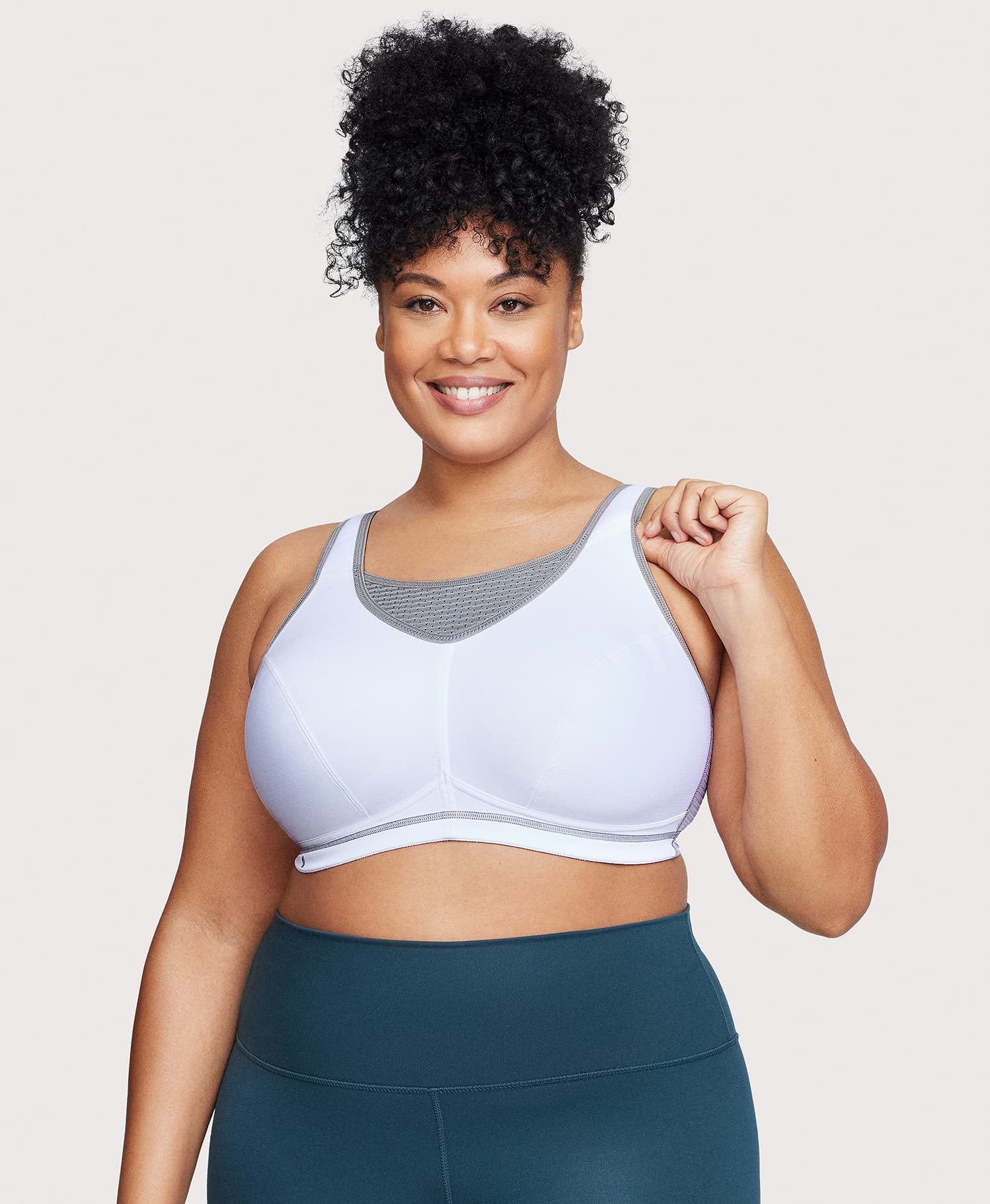  No-Bounce Camisole Elite Sports Bra White/Gray、mySite、justintrudeaud