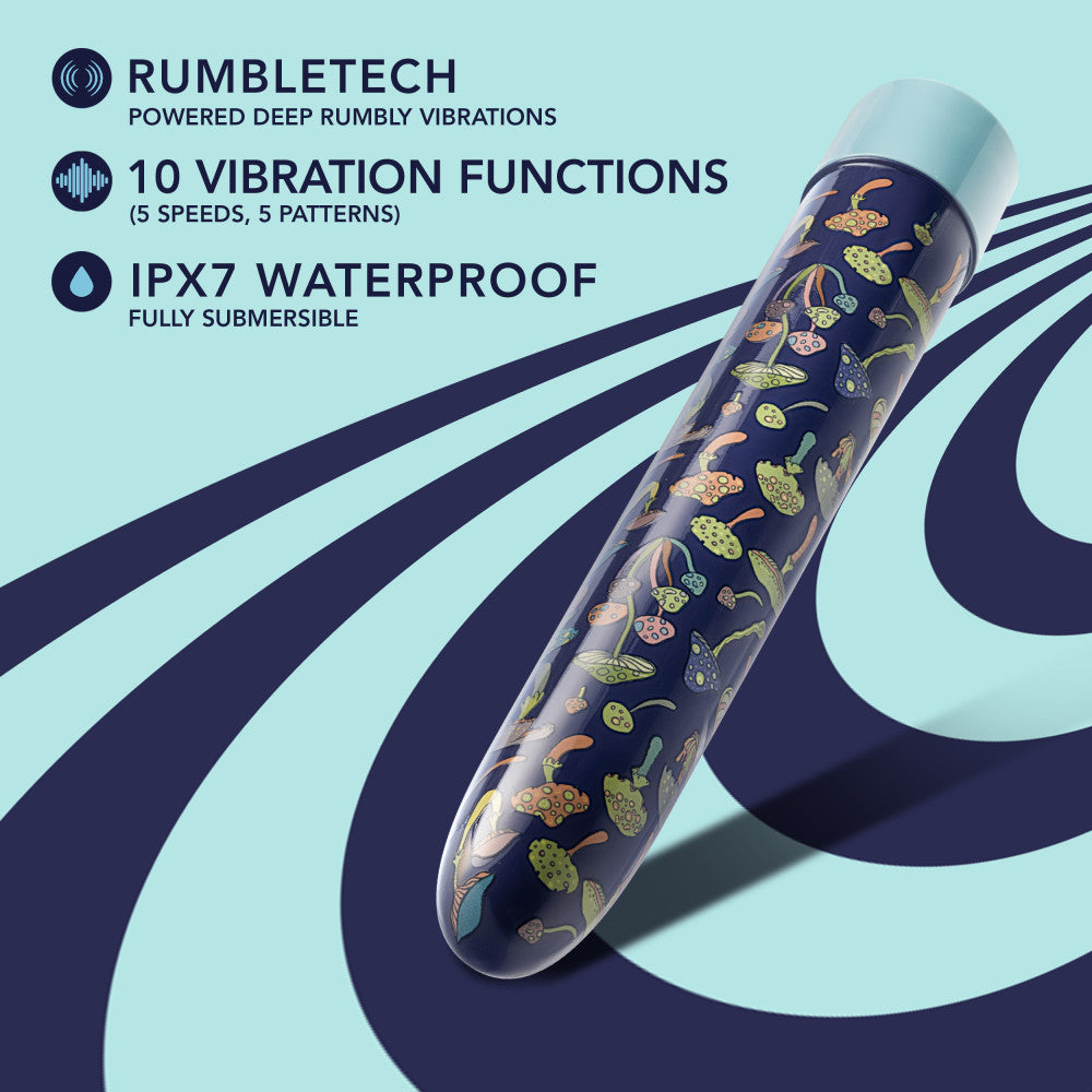 Limited Addiction By Blush® | Dreamscape Slimline Blue Vibrator with Powerful RumboTech™ Technology、mySite、bottomscart