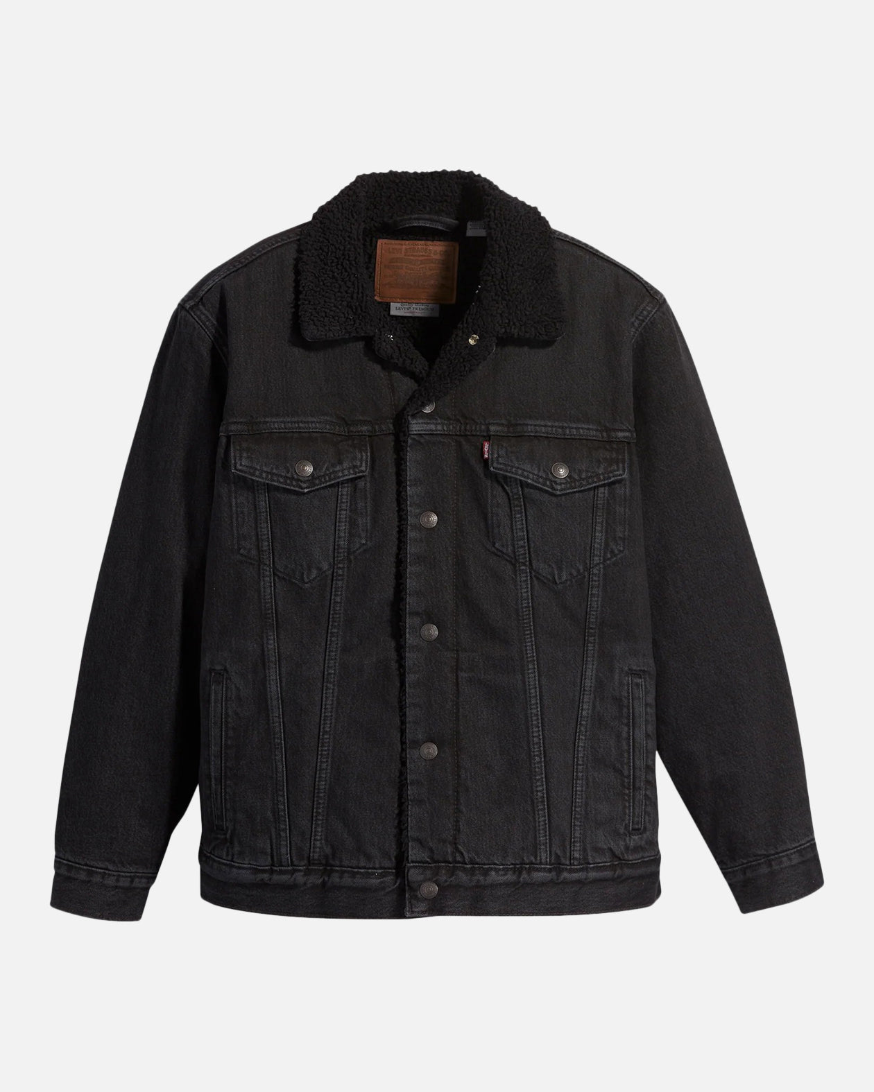 Levi Strauss And Co Relaxed Fit Sherpa Trucker Jacket Black、mySite、zt4zffjzw