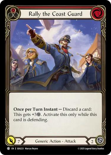 Rally the Coast Guard (Red) SEA223 (High Seas) Rainbow Foil、mySite、waistdrama