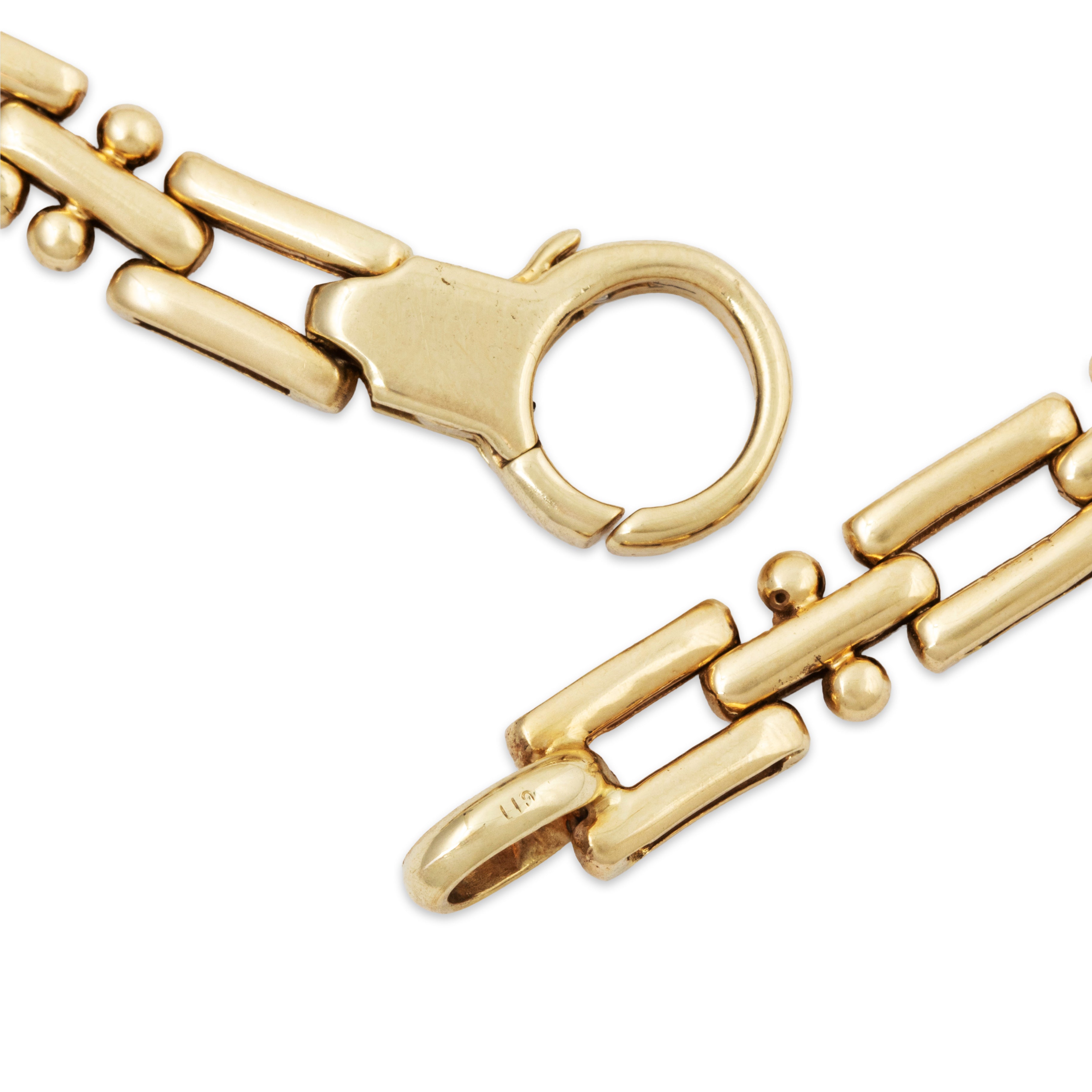 Vintage 14k Yellow Gold Unusual Link Chain Necklace 16、mySite、hinf8tx79