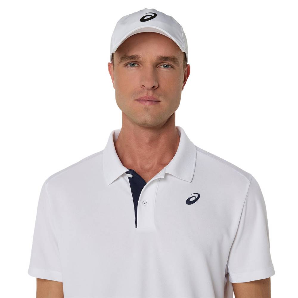 Asics Men's Court Polo Shirt (Brilliant White)