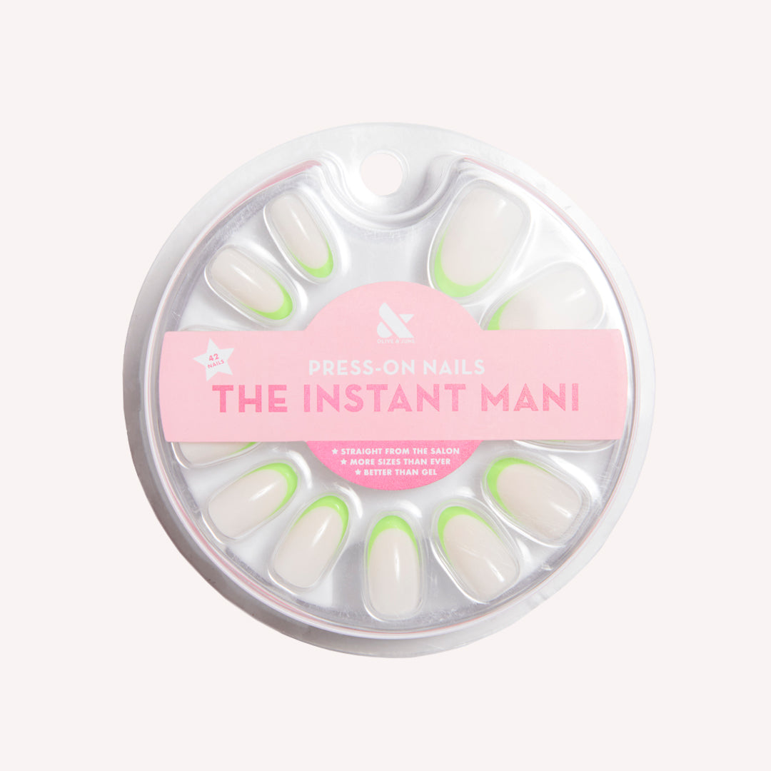 Neon Lime French | Oval | Medium、mySite、solidvoid