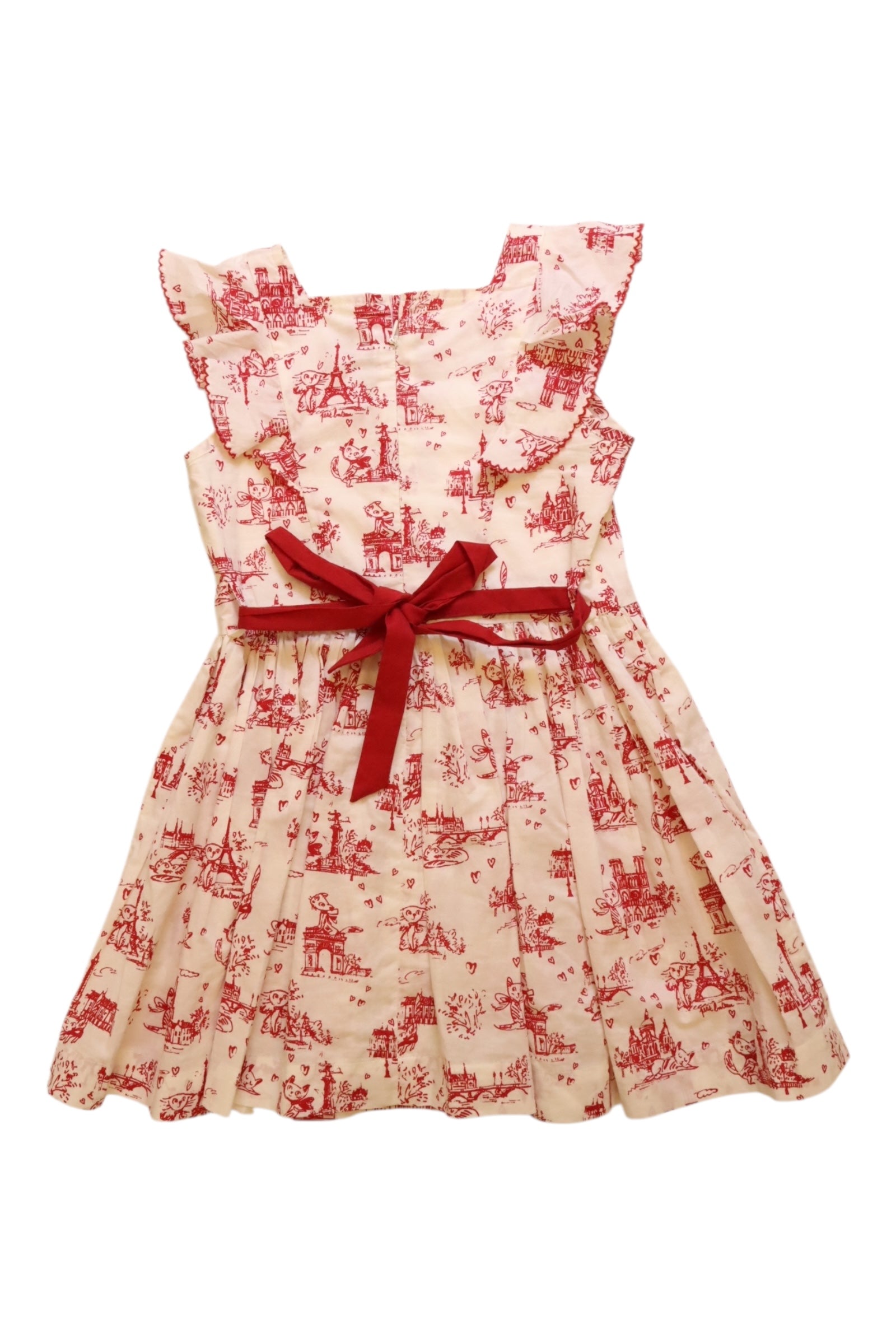 Petit Bateau Eiffel Tower Print Sleeveless Dress 5T、mySite、g9winljtr