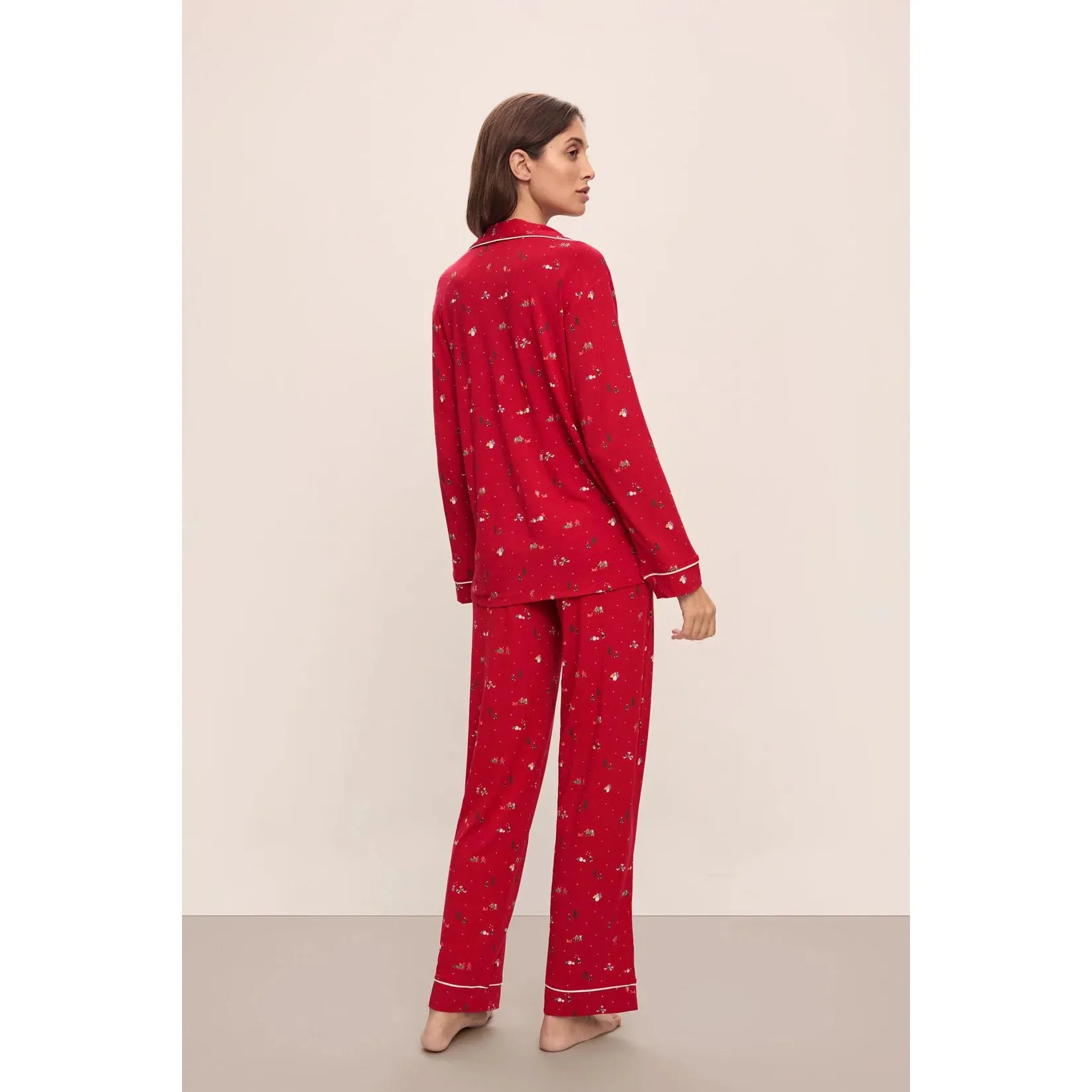  Eberjey Gisele Long Pajama Set - Winter Wonderland、mySite、justintrudeaud